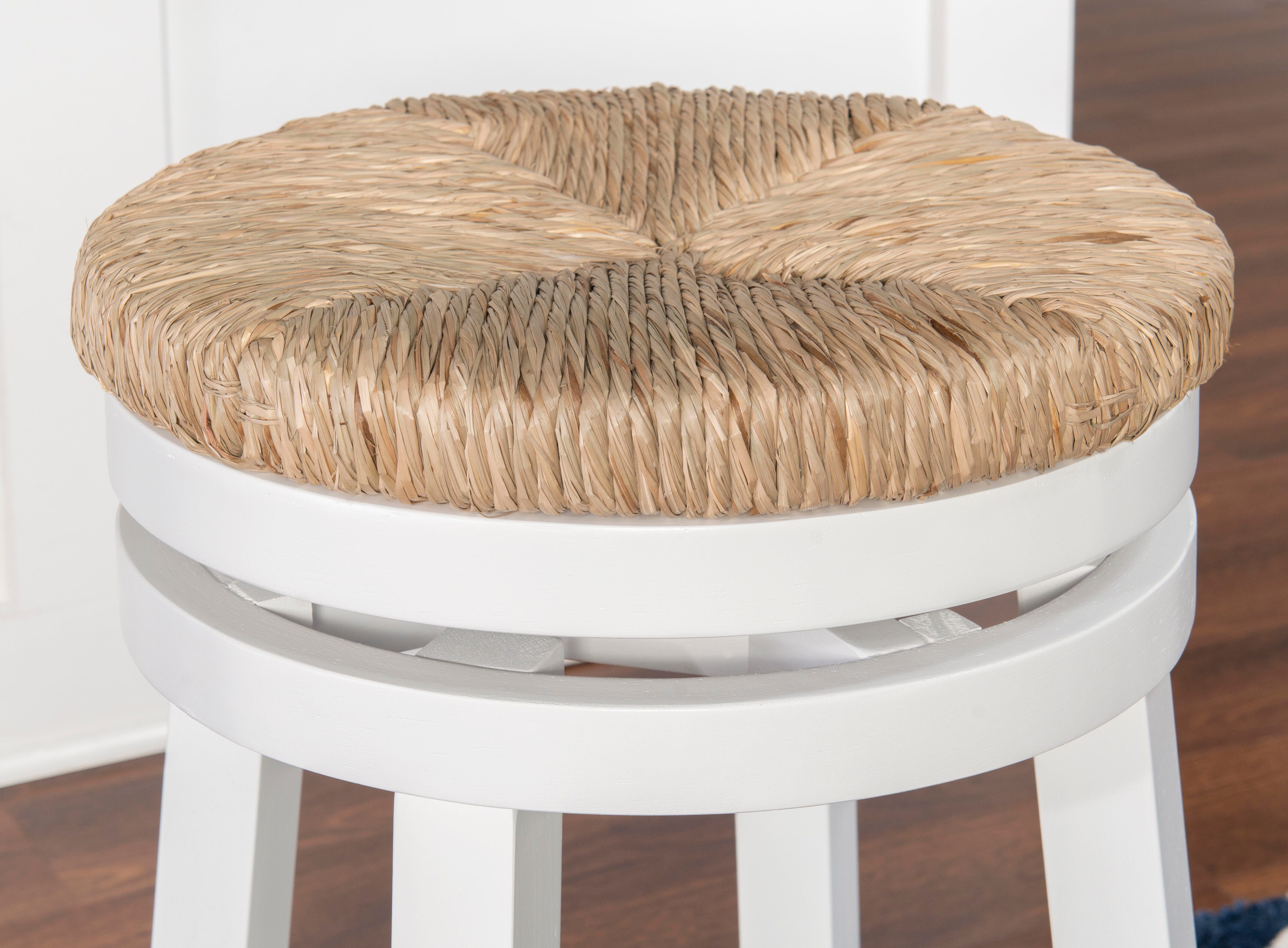 Linon Shae Counter Stool, White, large