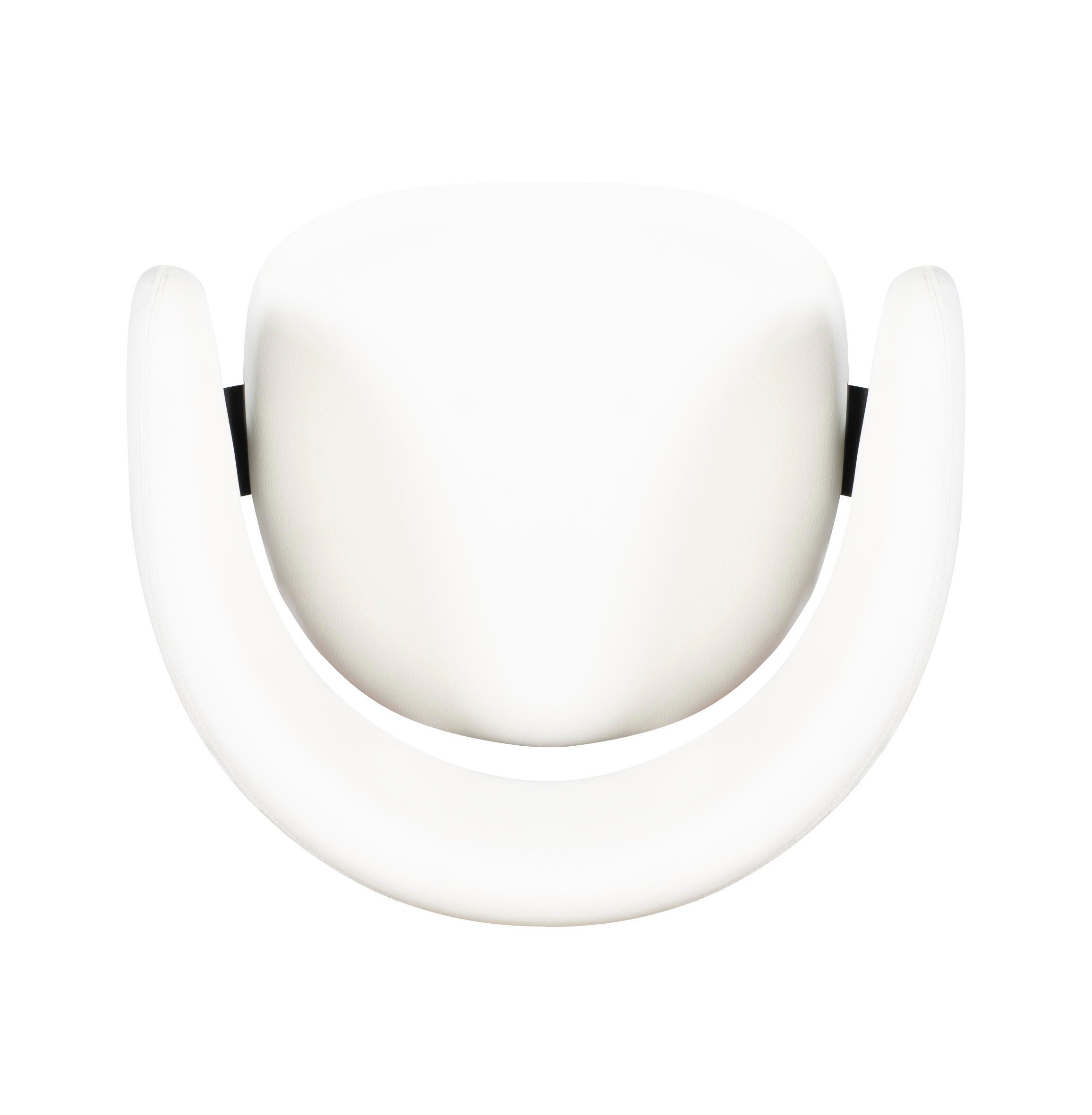 Powell Chrome Barrel Adjustable Height Bar Stool, White, large