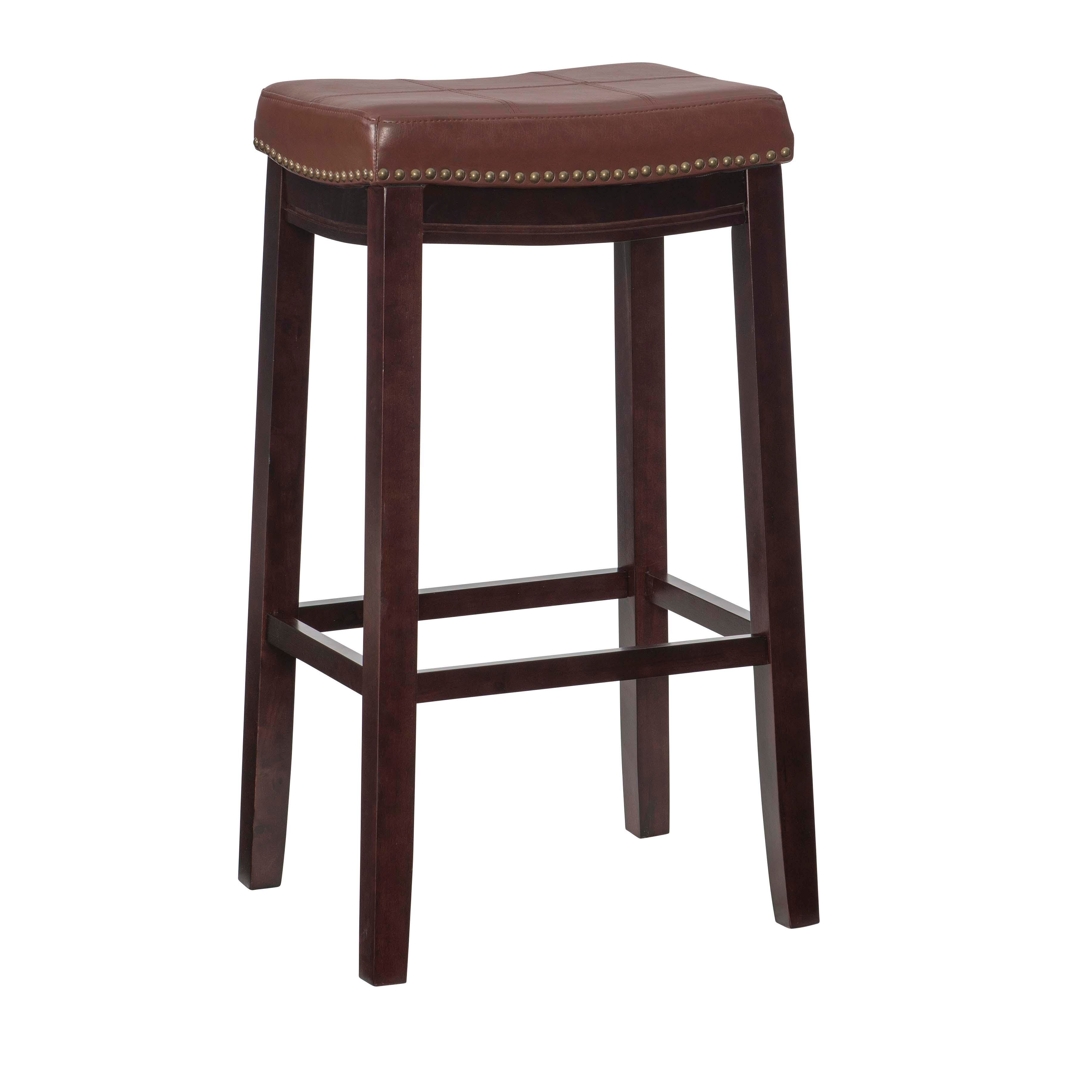 Backless Claridge Bar Stool, Cognac, large