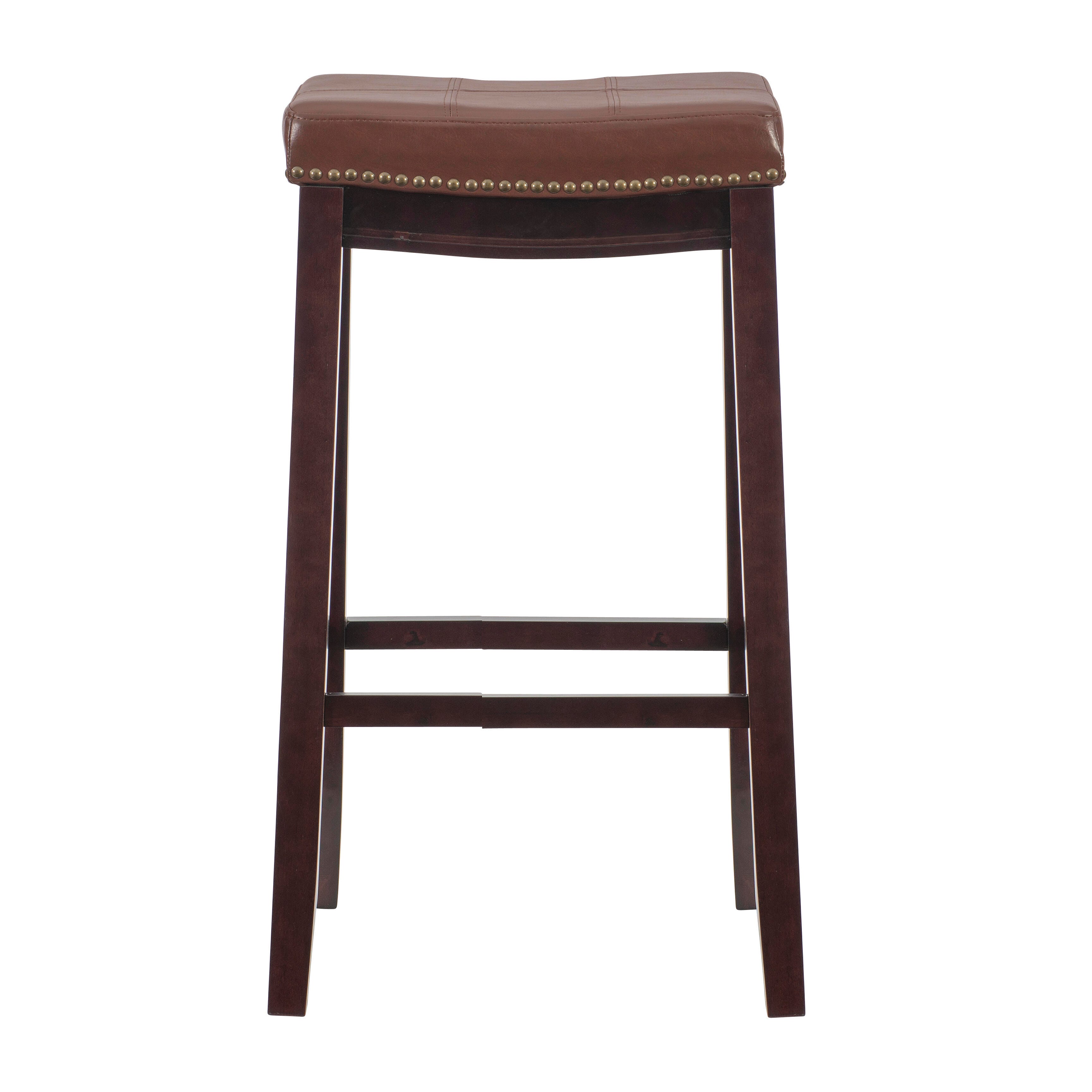 Backless Claridge Bar Stool, Cognac, large