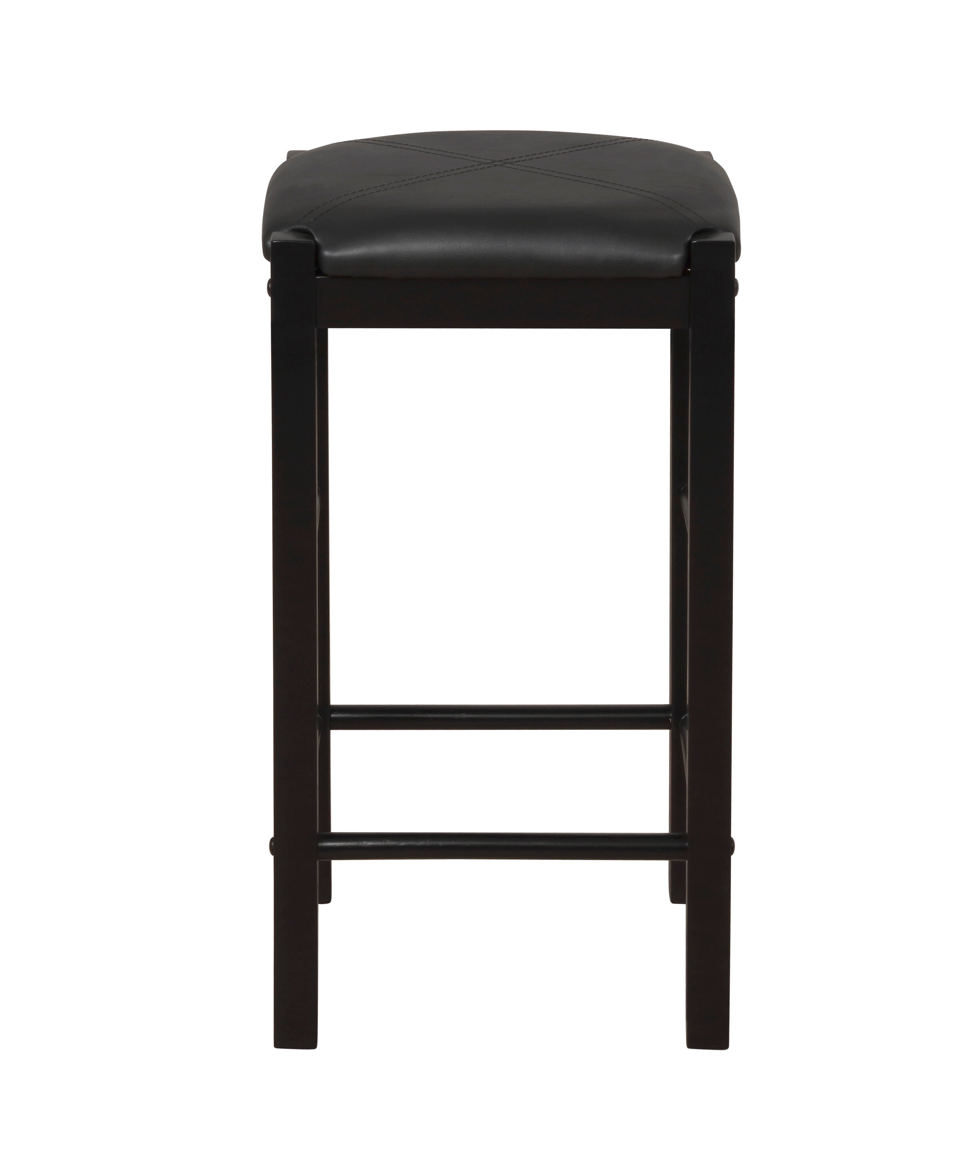 Linon Iris 3 Piece Tavern Dining Set, Black, large