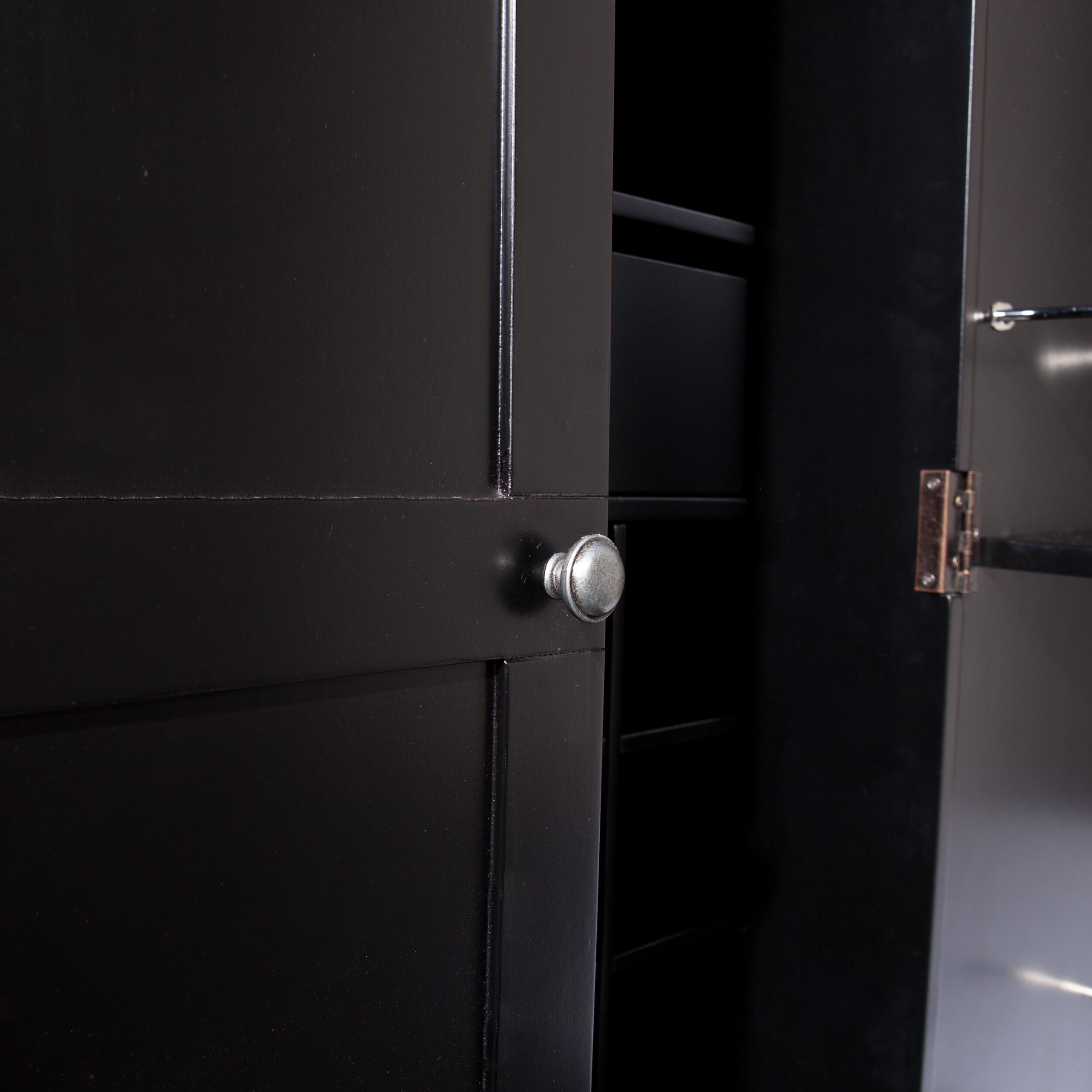 Melora Melora Contemporary Bar Cabinet - Black, , large