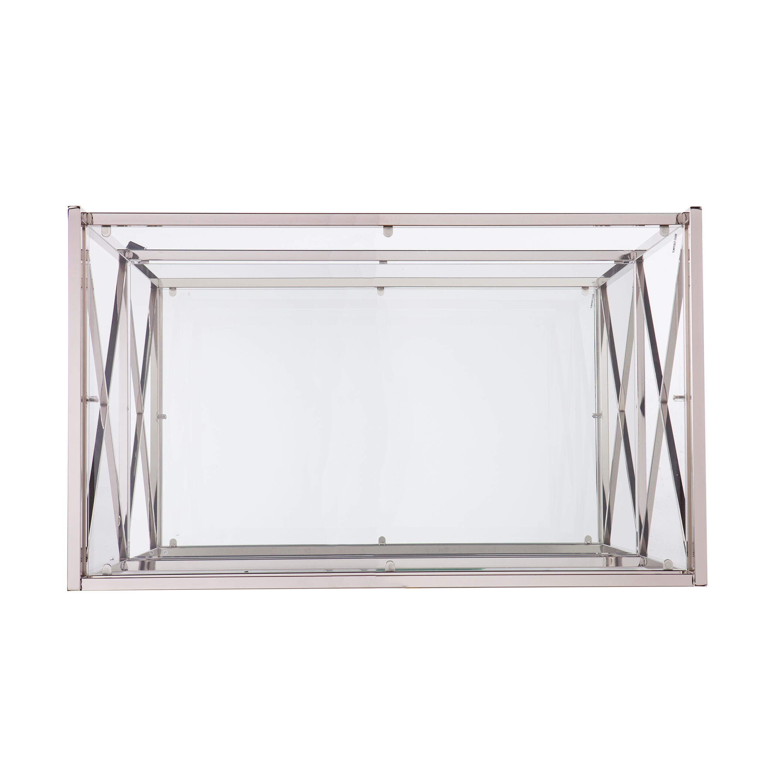 Dresden Dresden Silver Bar Cart, Chrome, large