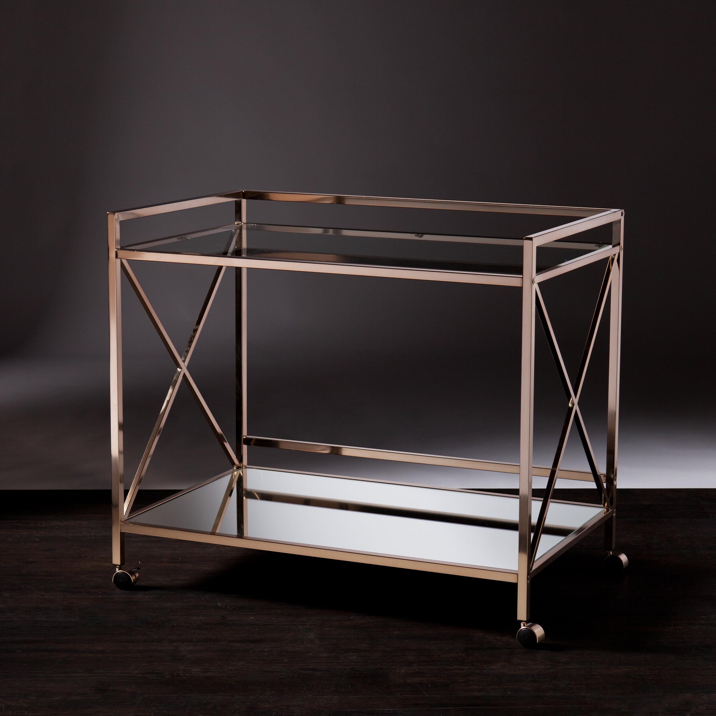 Dresden Dresden Bar Cart, Gold, large