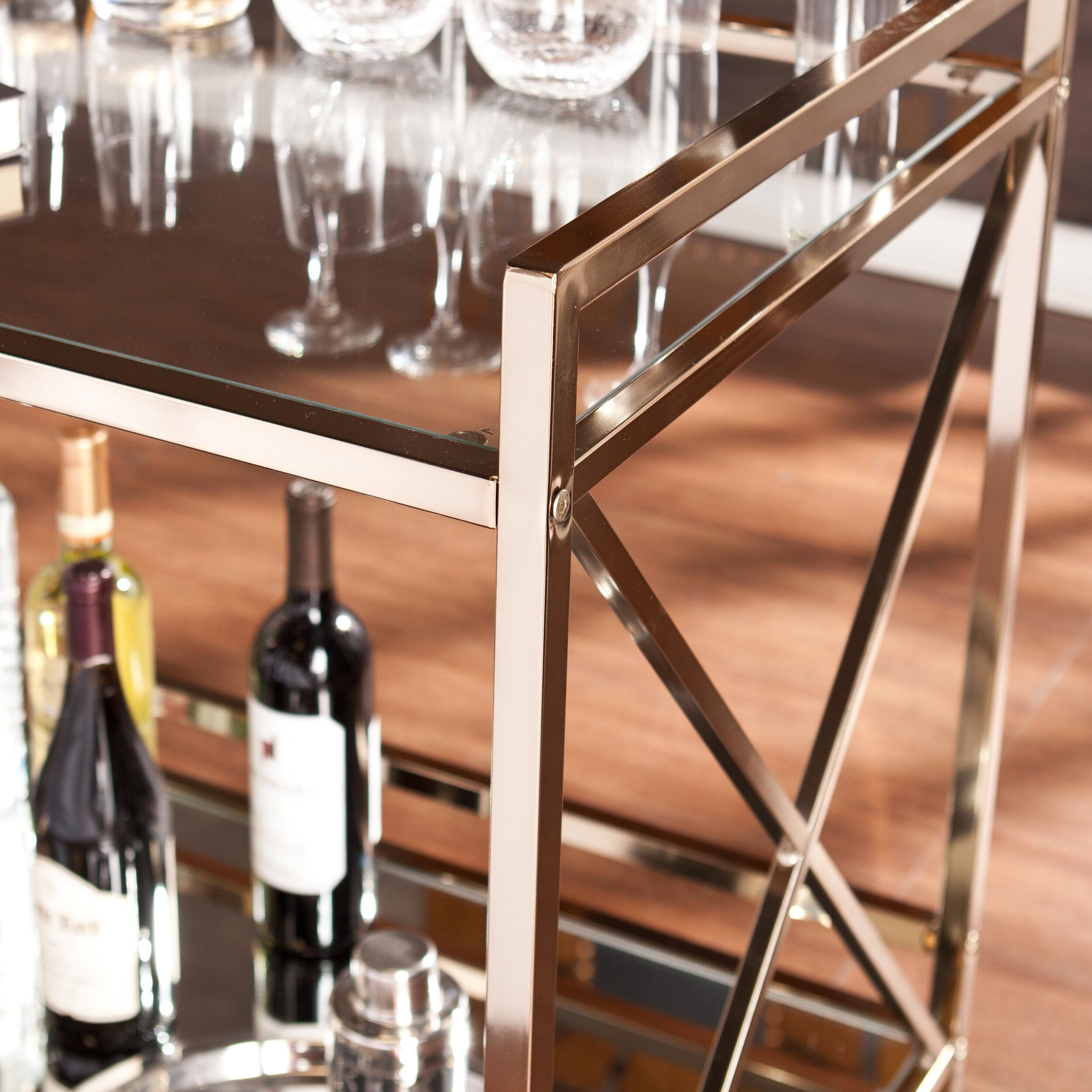 Dresden Dresden Bar Cart, Gold, large