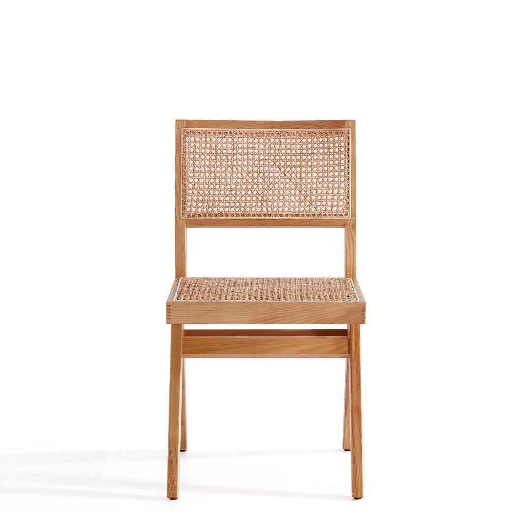 Manhattan Comfort Hamlet Dining Chair (Set of 4), Natural, large