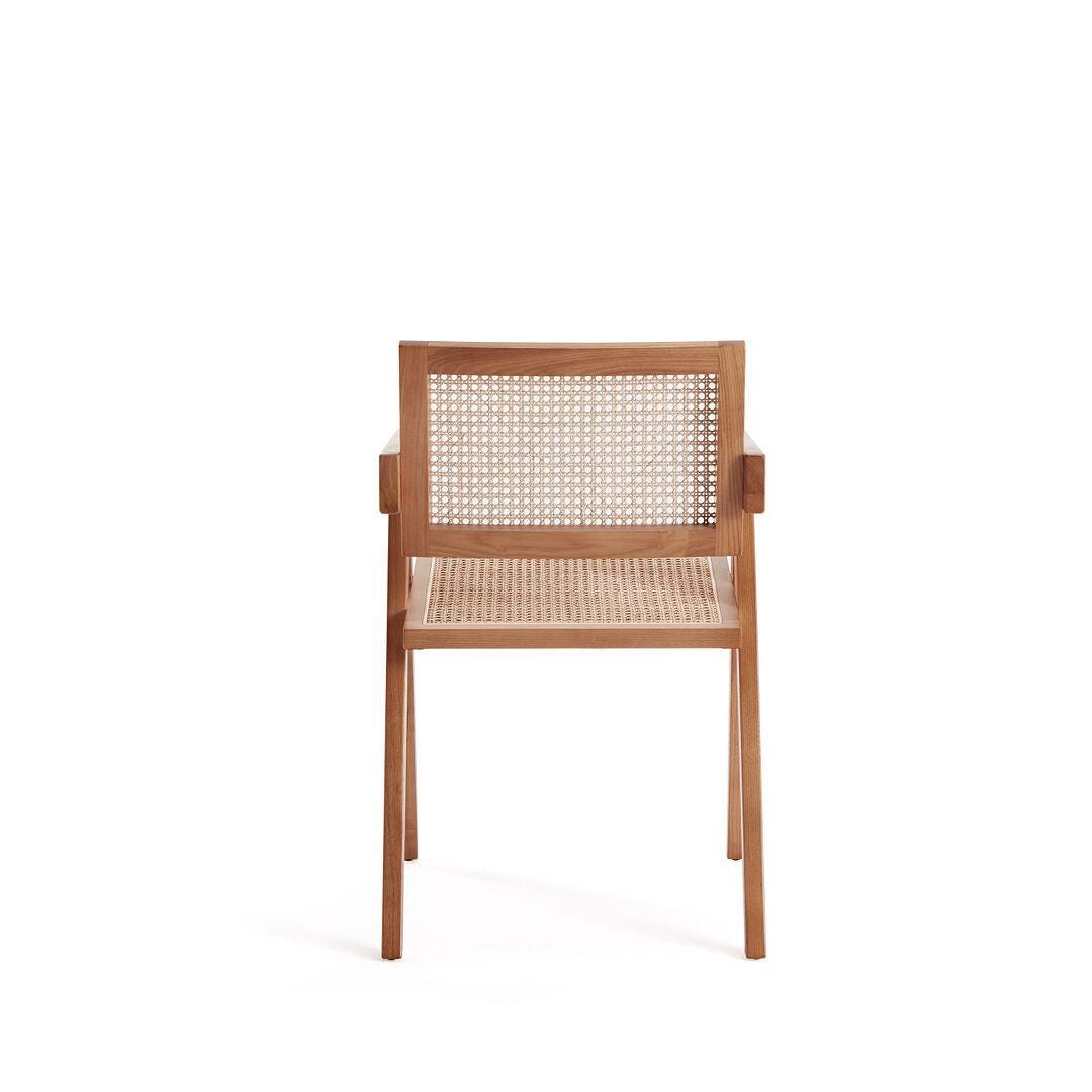 Manhattan Comfort Hamlet Dining Armchair (Set of 2), Natural, large