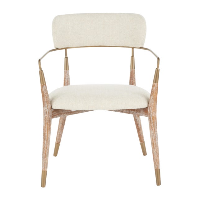 Savannah Dining Chair Set, Copper/White/Cream
