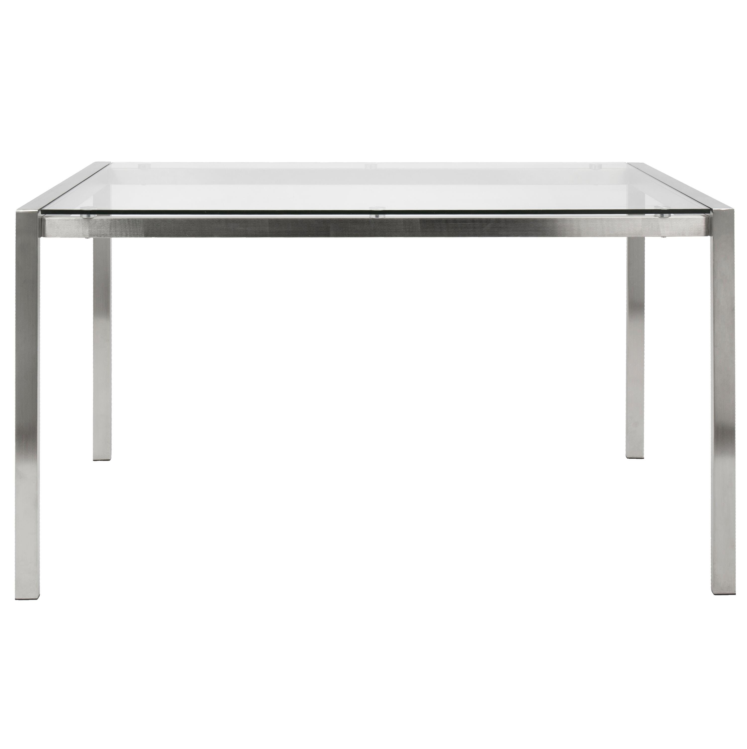 Fuji Dining Table, Clear, large