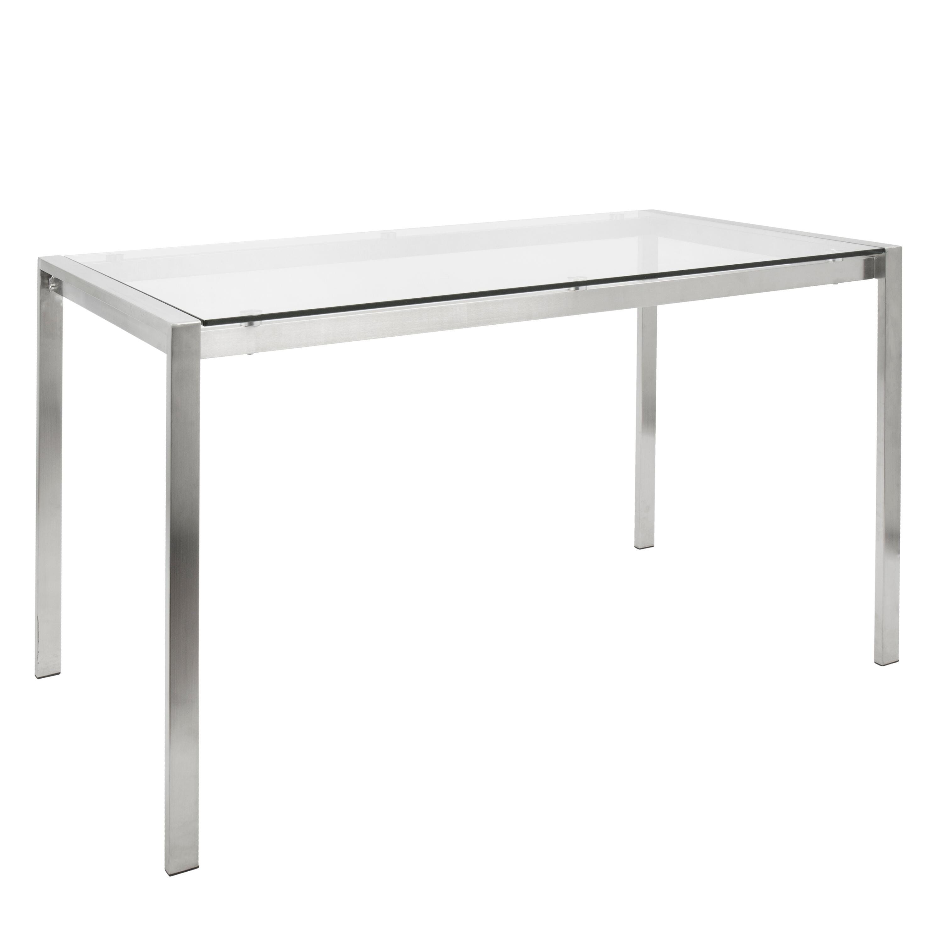 Fuji Dining Table, Clear, large