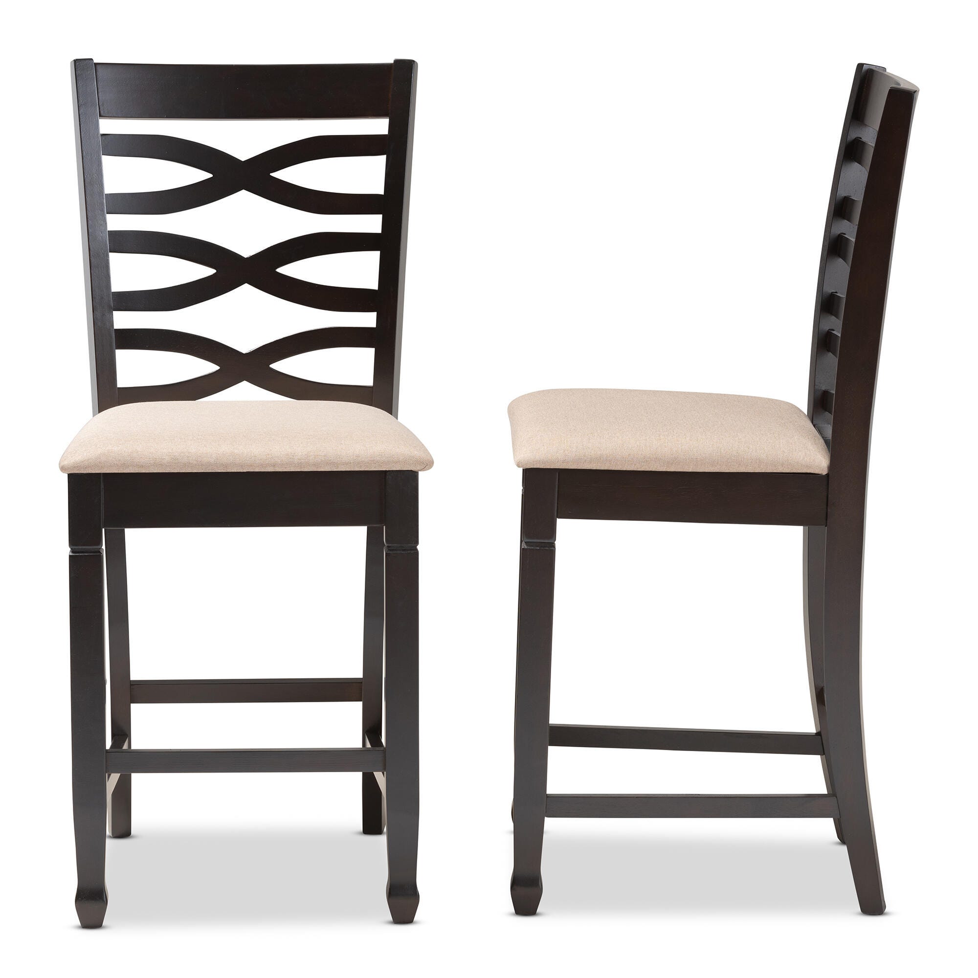 Lanier Counter Height Pub Chair Set, Espresso, large