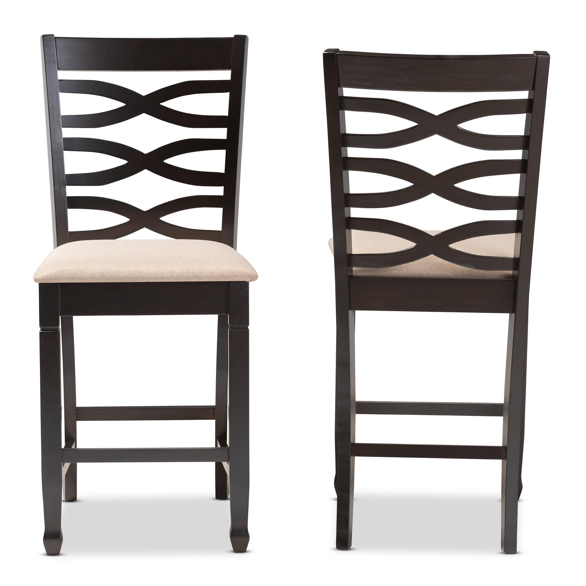 Lanier Counter Height Pub Chair Set, Espresso, large