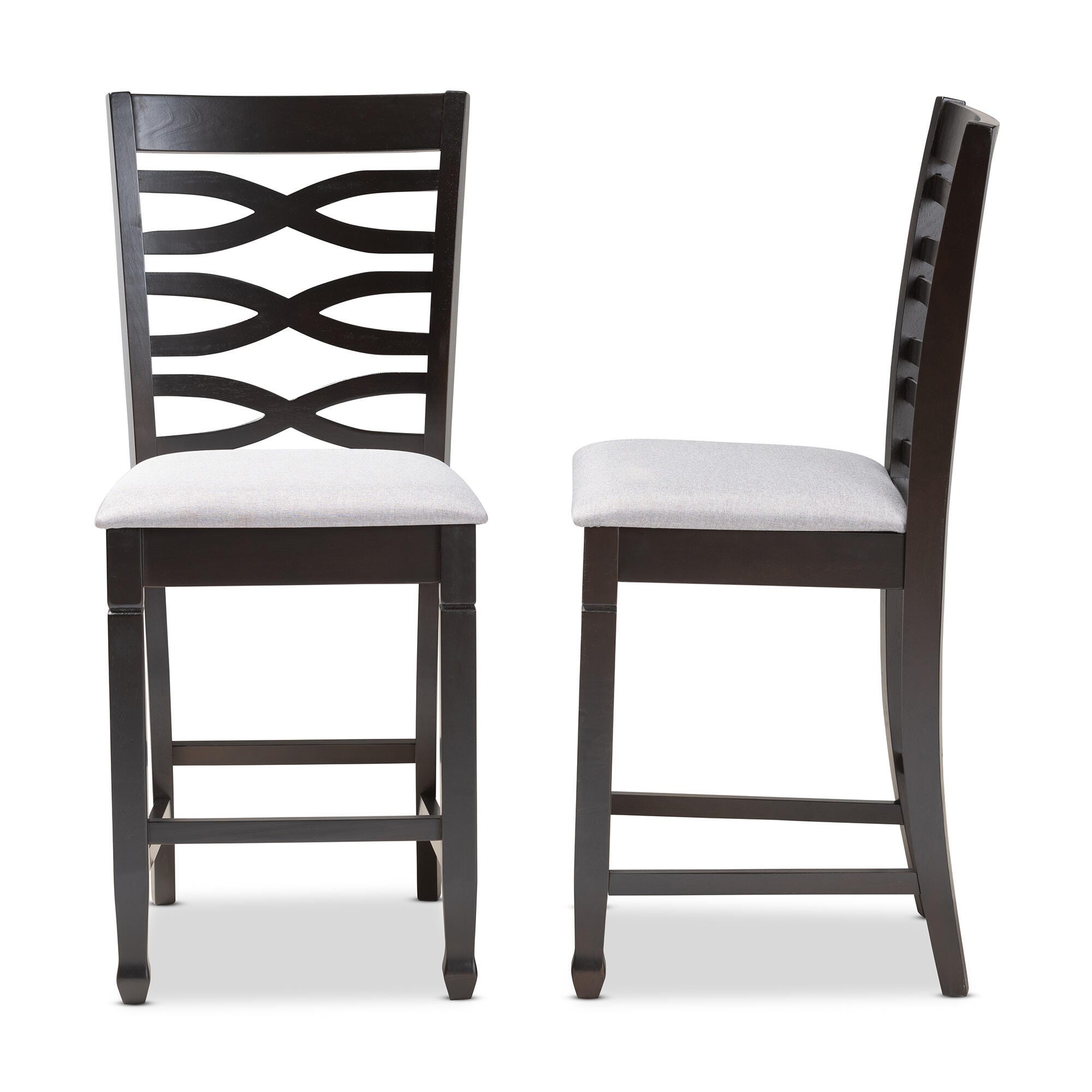 Lanier Counter Height Pub Chair Set, Gray, large