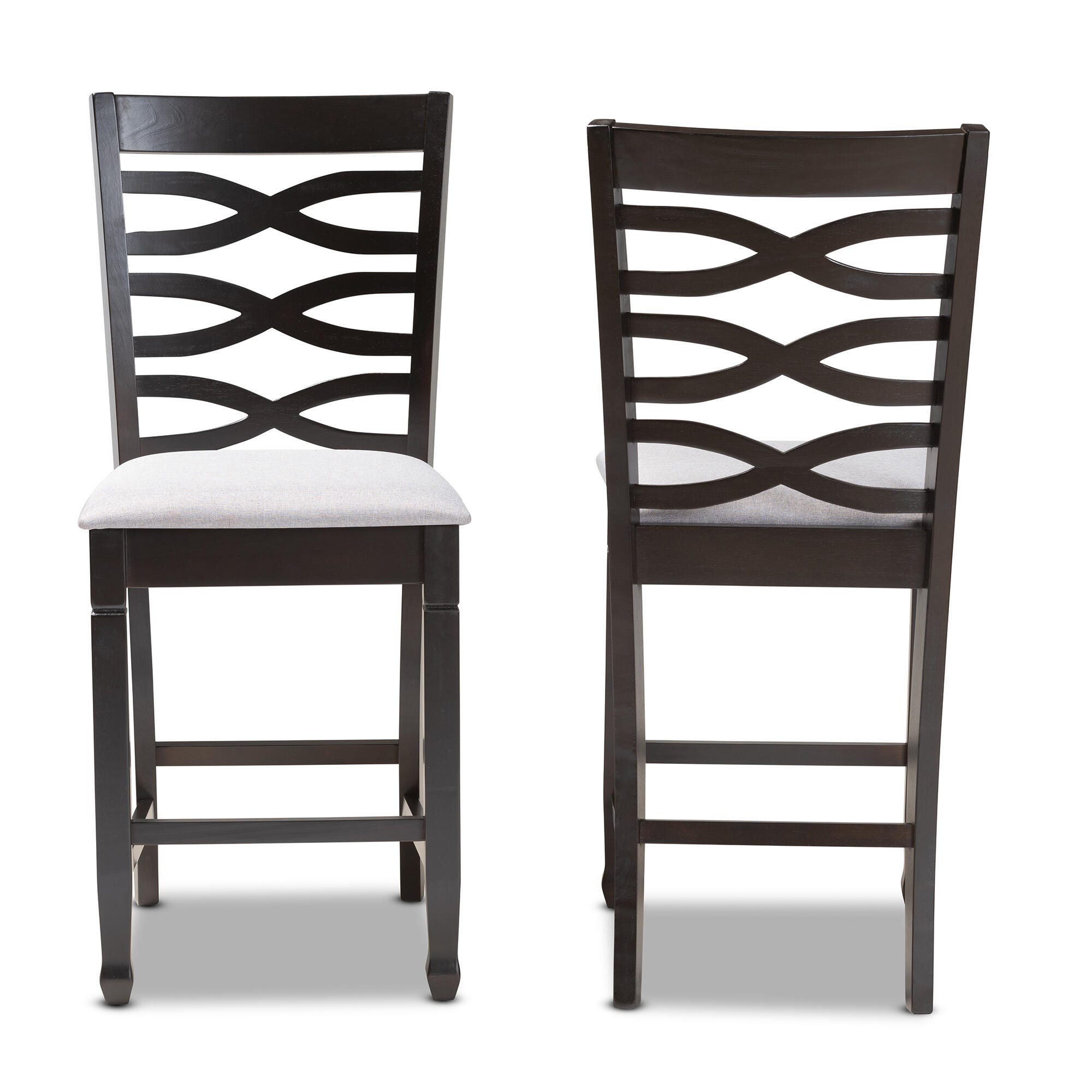 Lanier Counter Height Pub Chair Set, Gray, large
