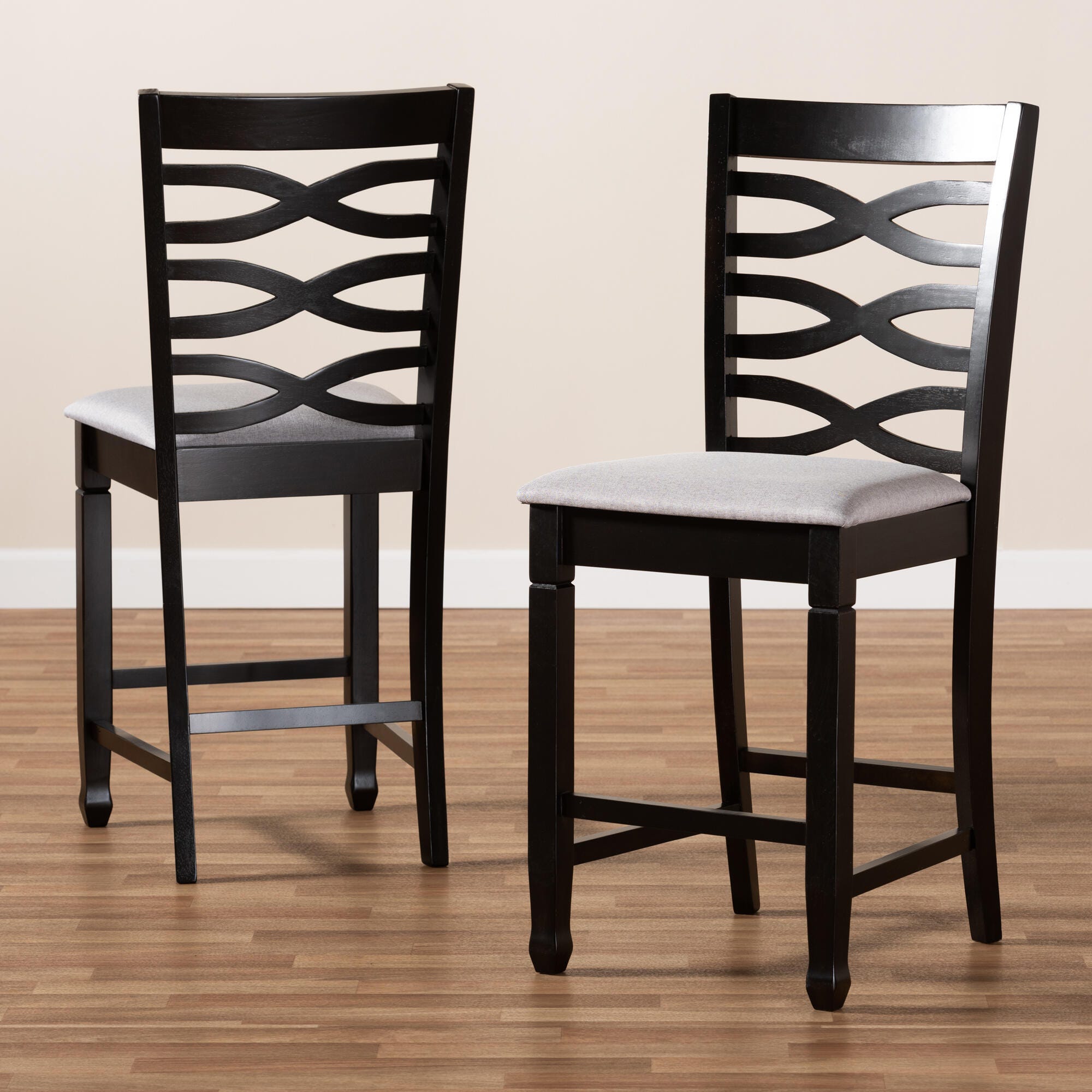 Lanier Counter Height Pub Chair Set, Gray, large