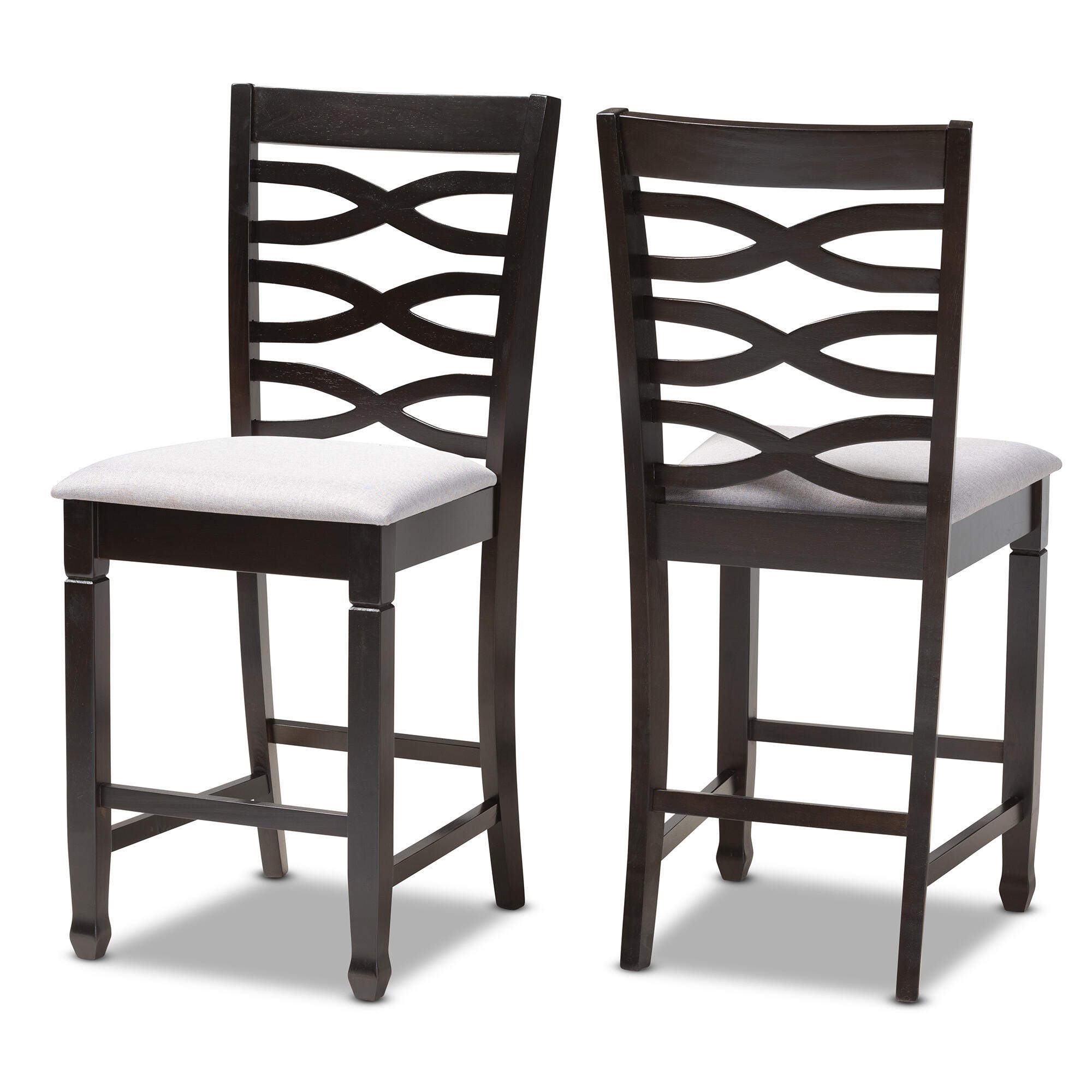 Lanier Counter Height Pub Chair Set, Gray, large