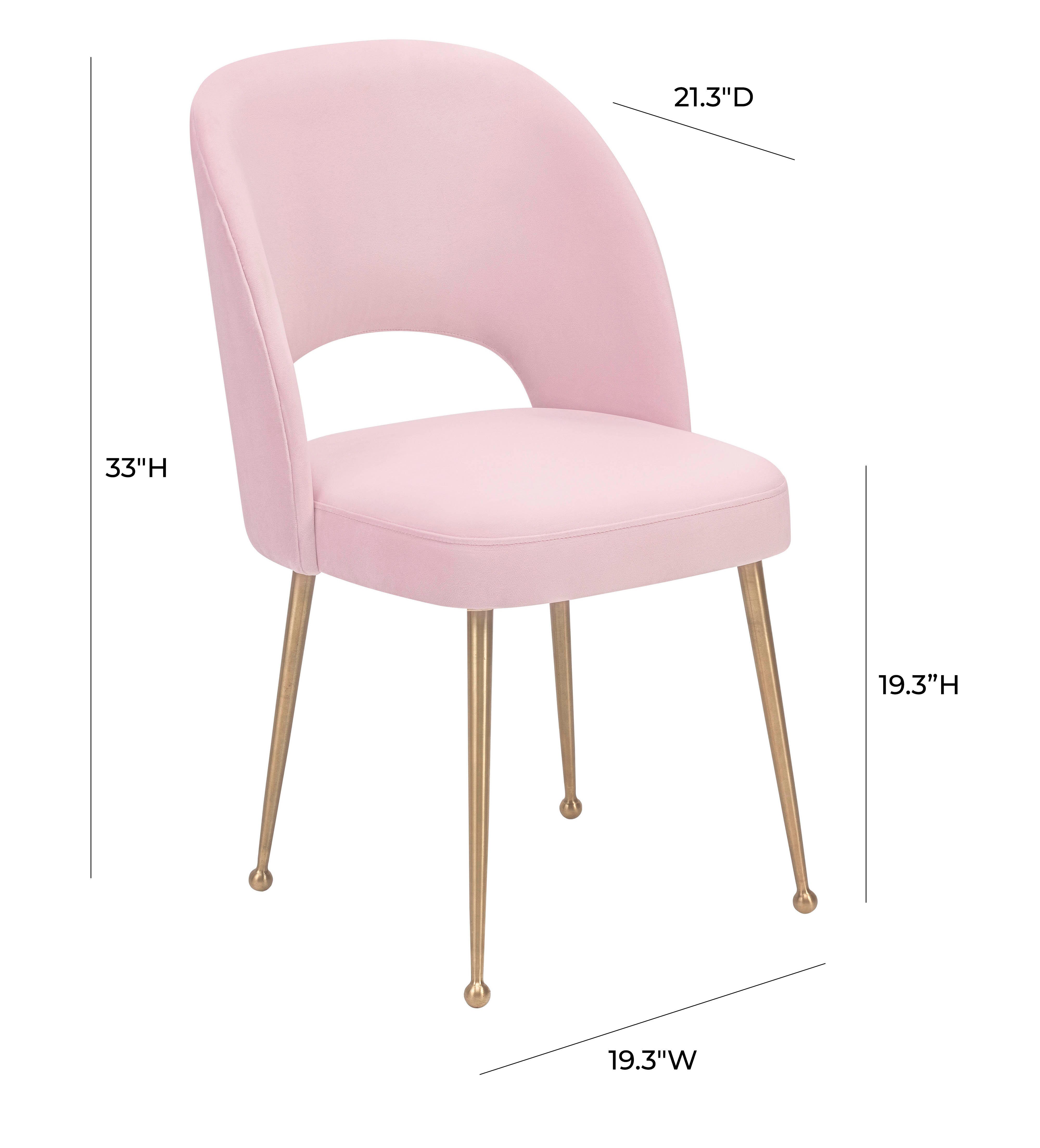 Swell Swell Blush Velvet Chair, Pink, large