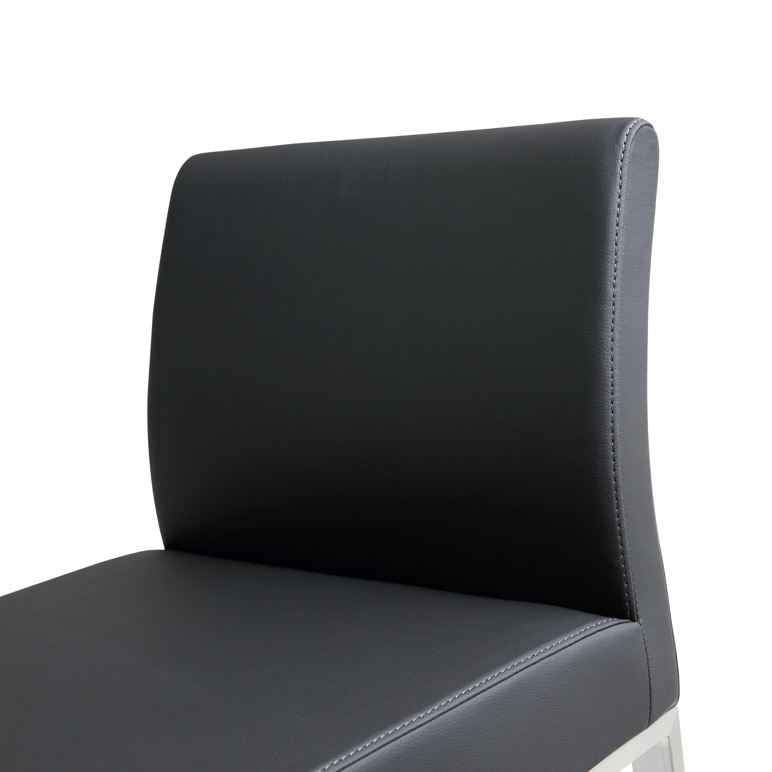 Denmark Denmark Black Stainless Steel Counter Stool (Set of 2), Black, large