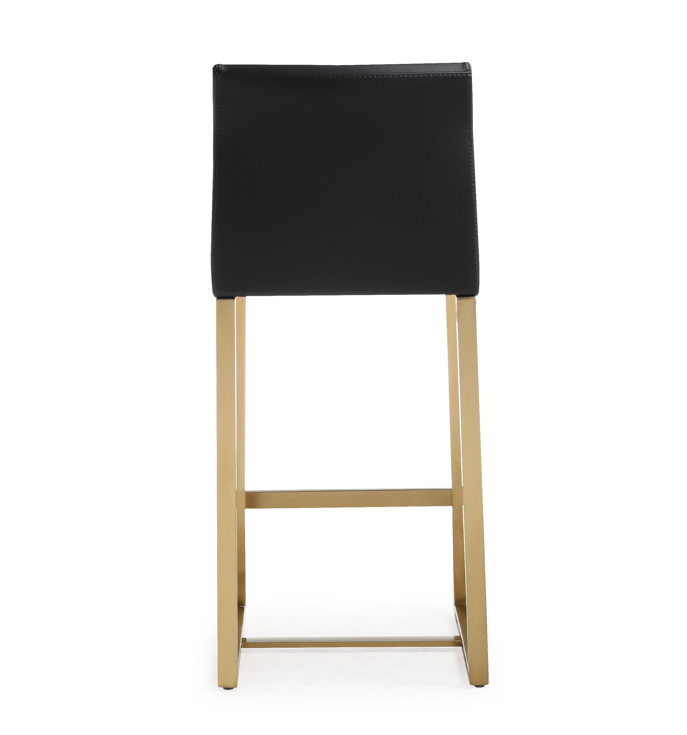 Denmark Denmark Black Gold Steel Counter Stool (Set of 2), Black, large