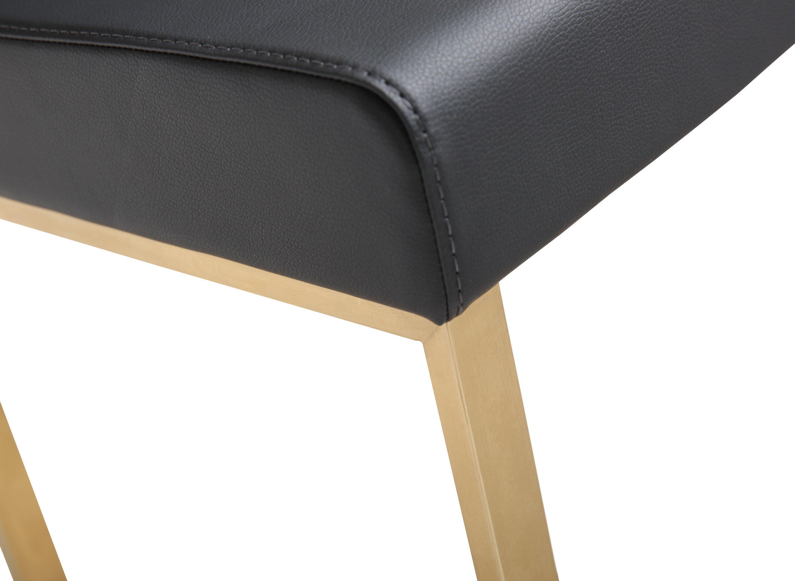 Denmark Denmark Black Gold Steel Counter Stool (Set of 2), Black, large