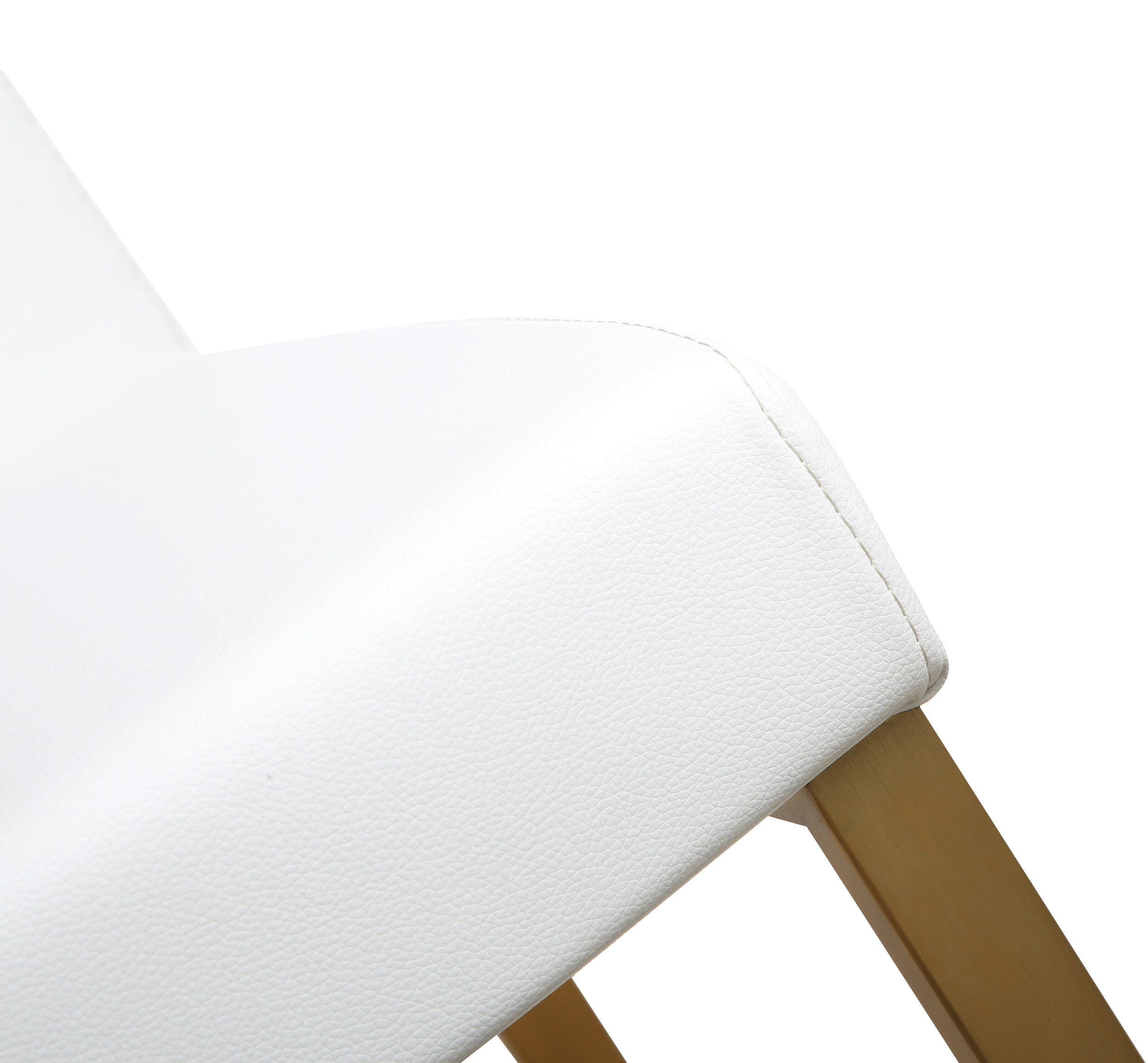 Denmark Denmark White Gold Steel Counter Stool (Set of 2), White, large
