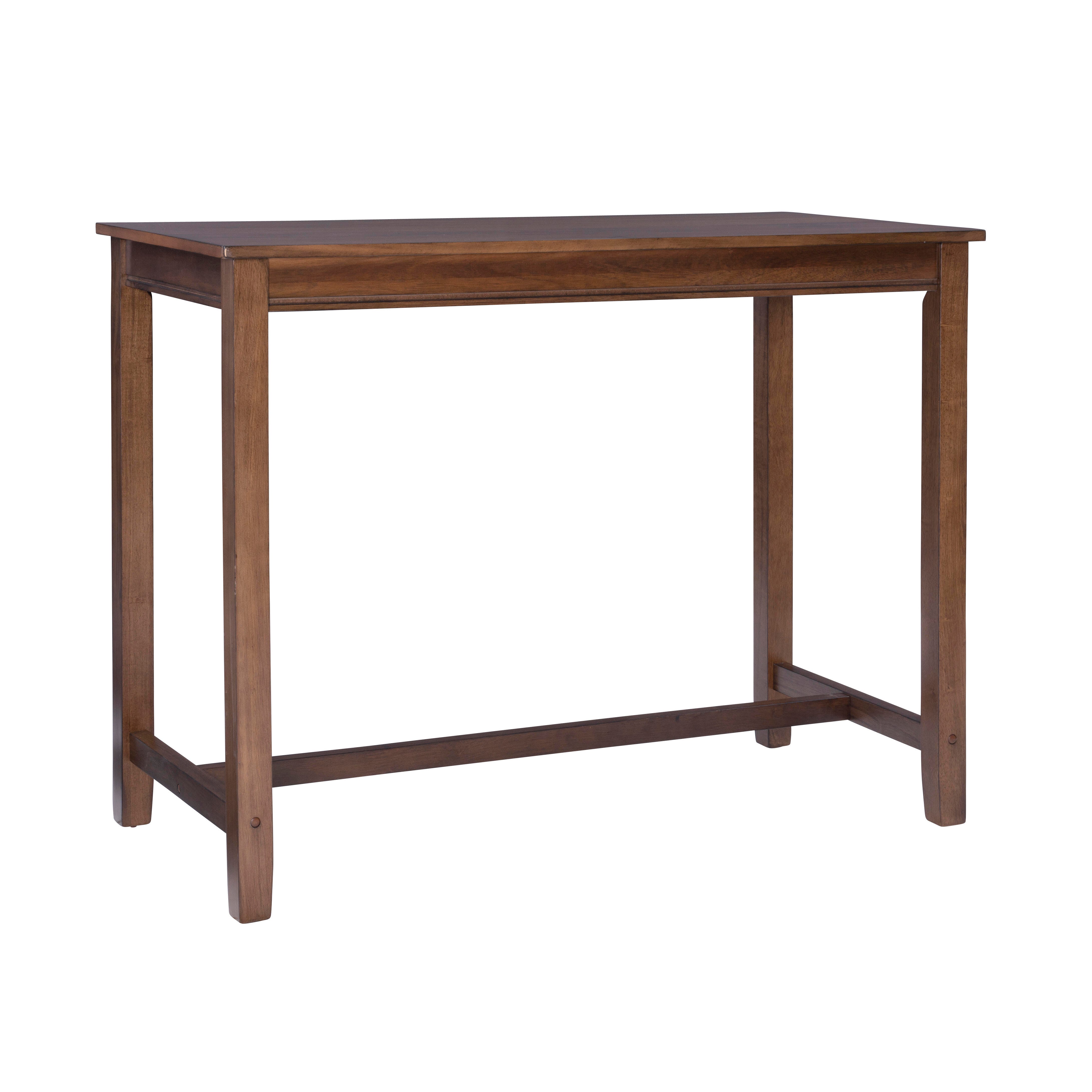 Linon Claridge Counter Height Pub Table, Rustic Brown, large