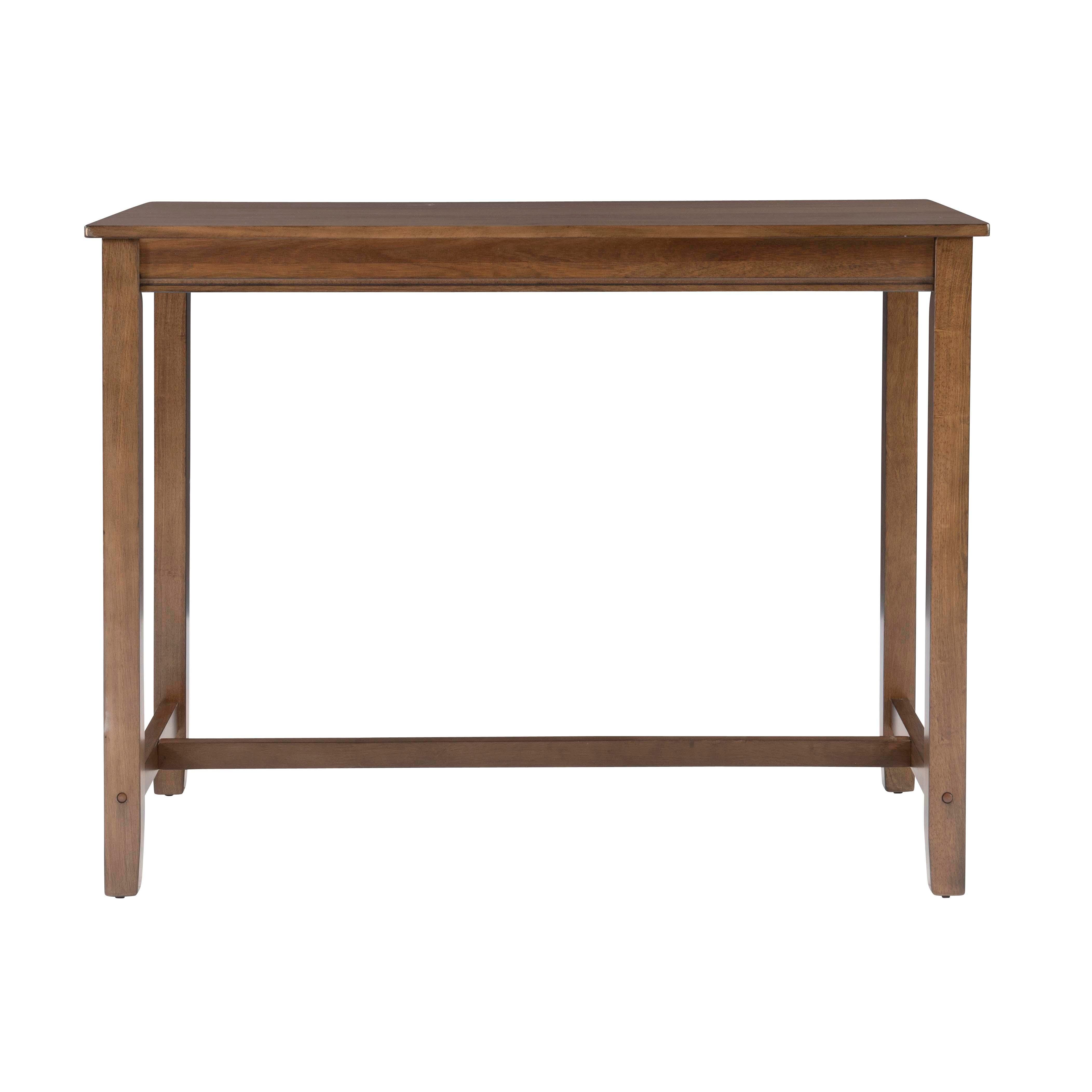 Linon Claridge Counter Height Pub Table, Rustic Brown, large