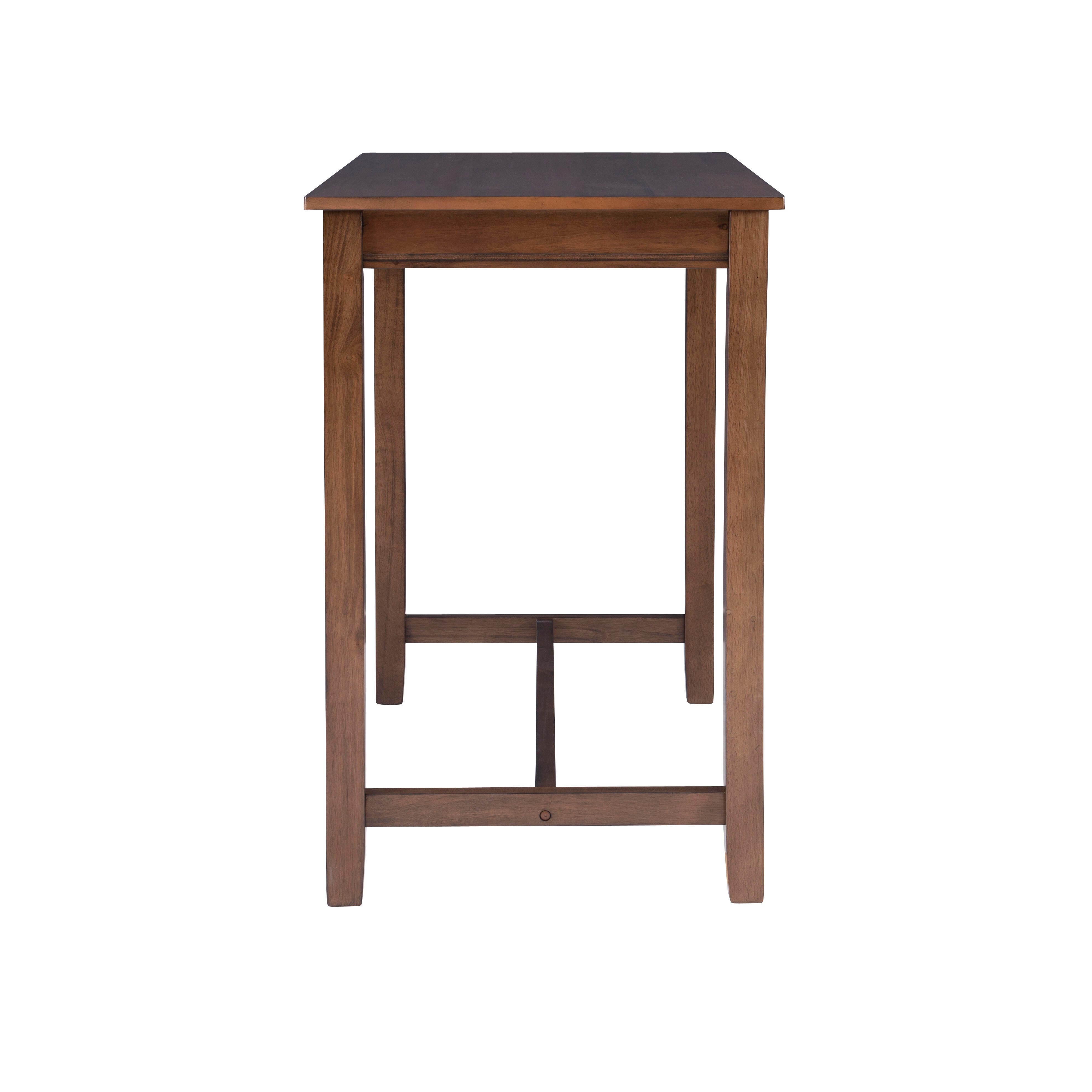 Linon Claridge Counter Height Pub Table, Rustic Brown, large