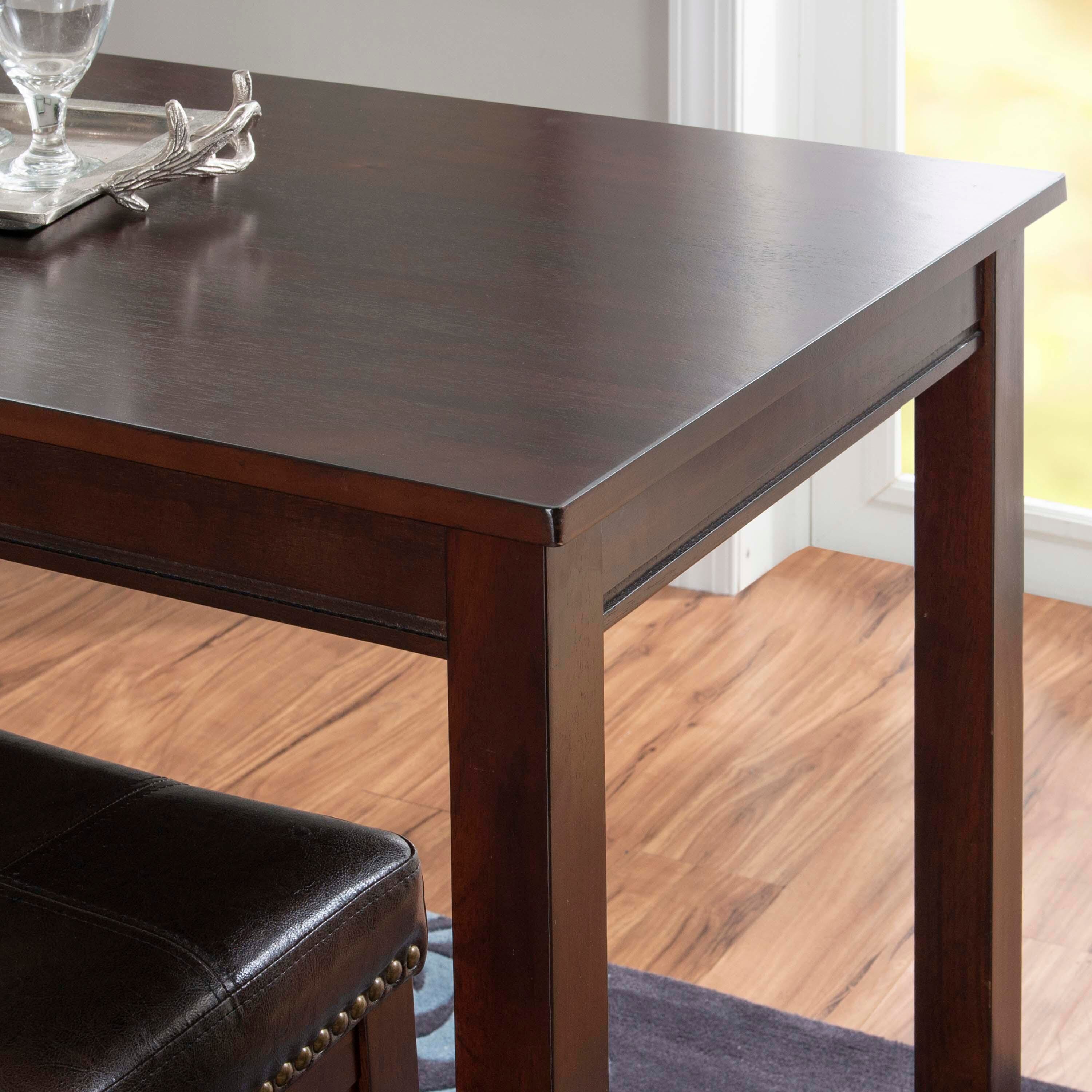 Linon Claridge Counter Height Pub Table, Espresso, large