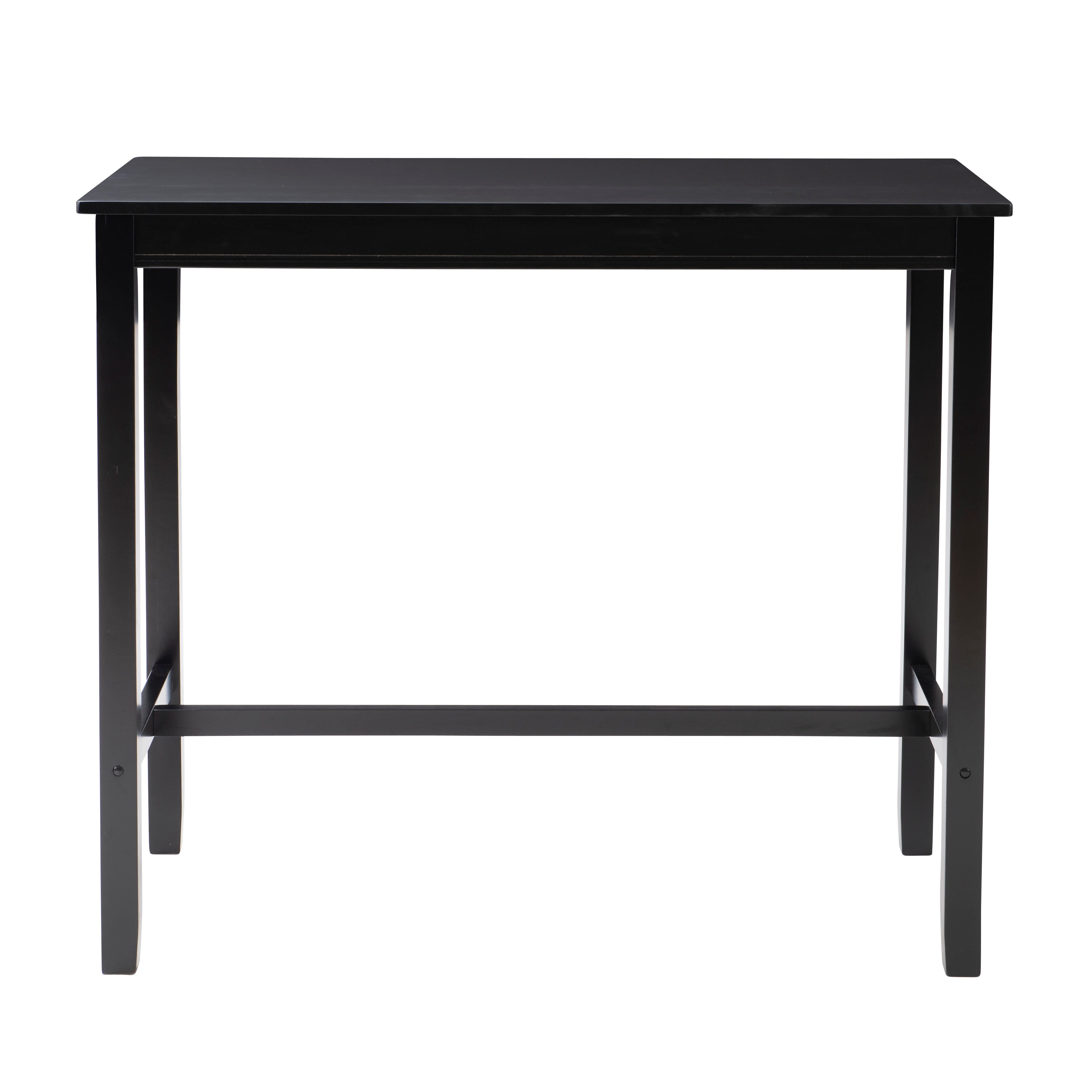 Linon Claridge Bar Height Pub Table, Black, large