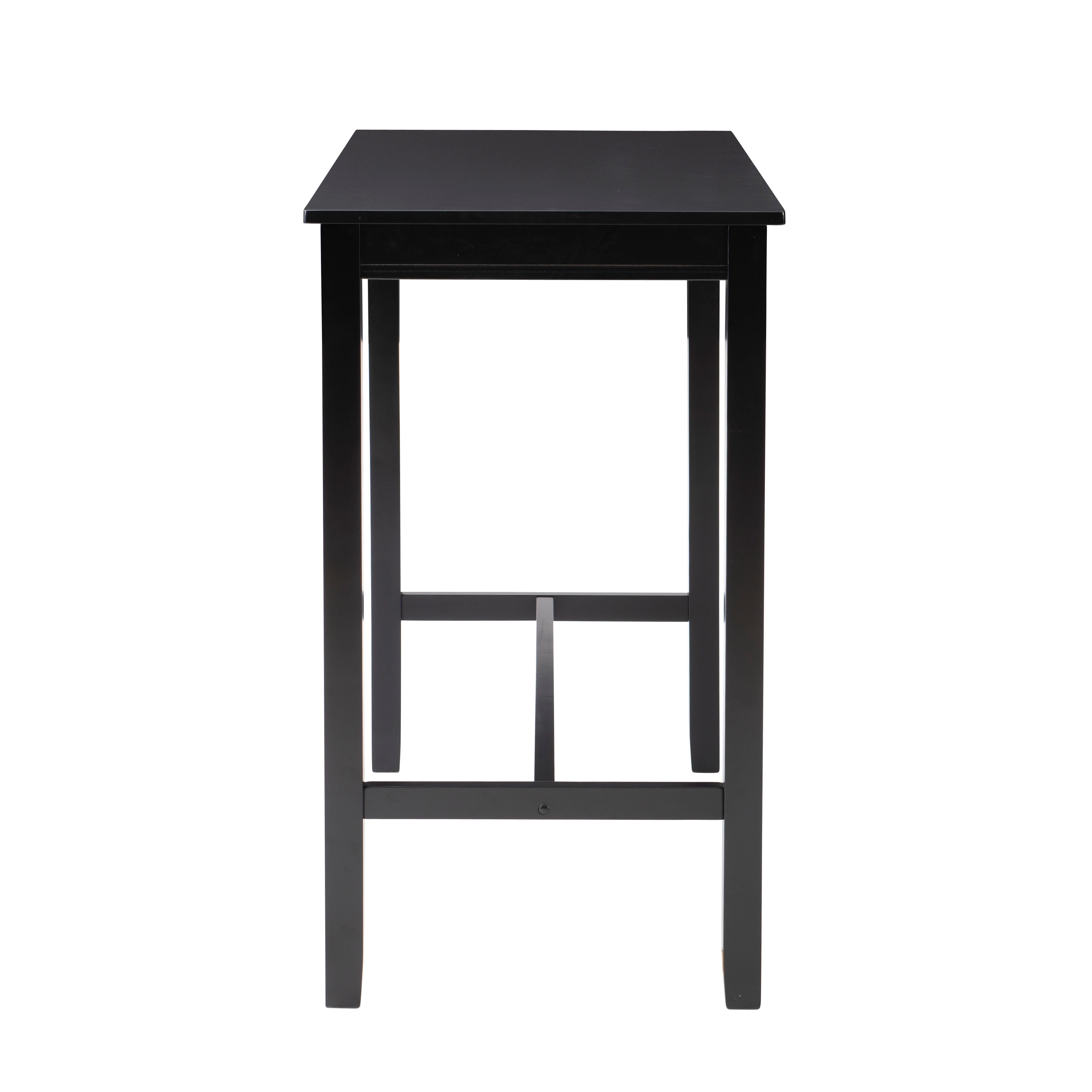 Linon Claridge Bar Height Pub Table, Black, large