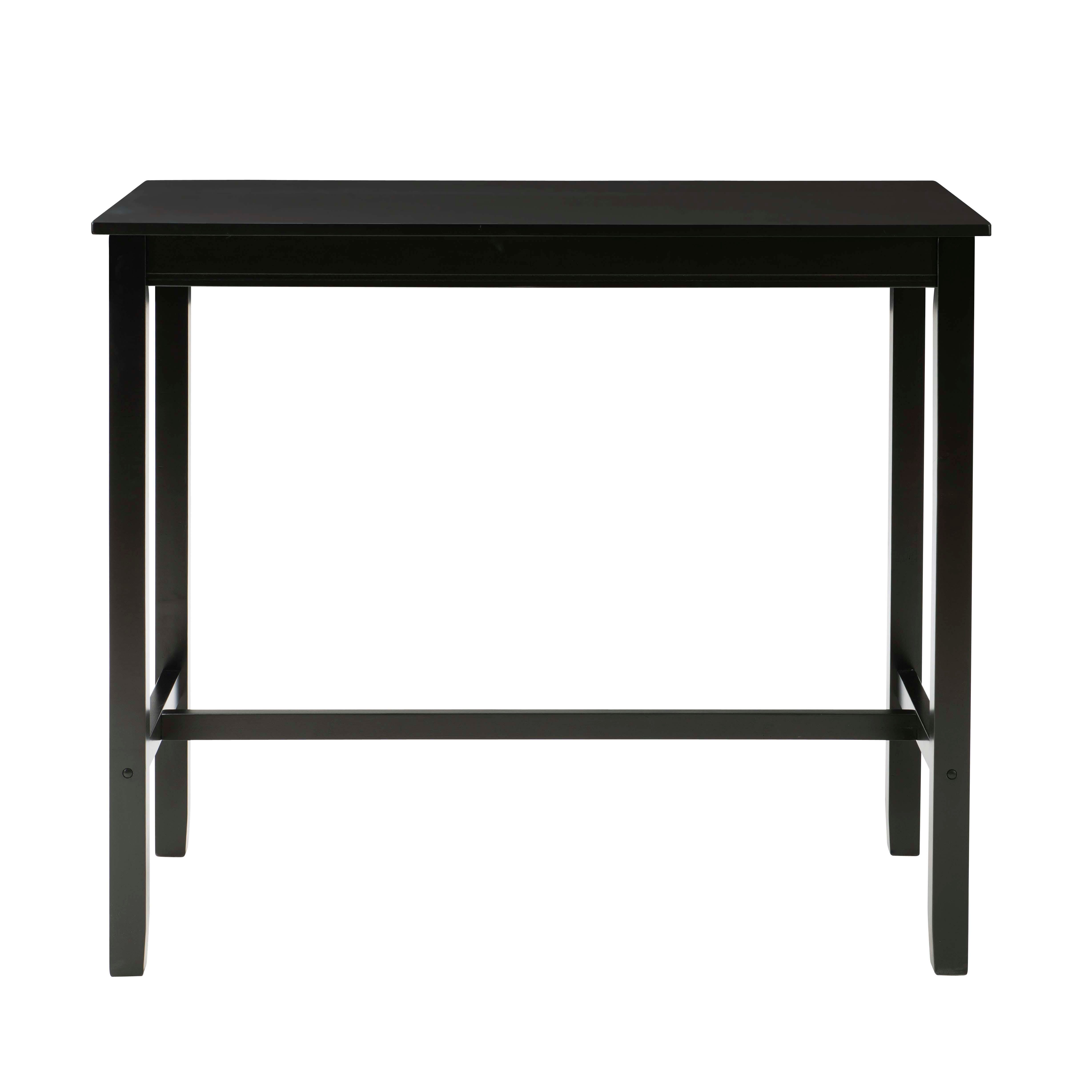 Linon Claridge Bar Height Pub Table, Black, large