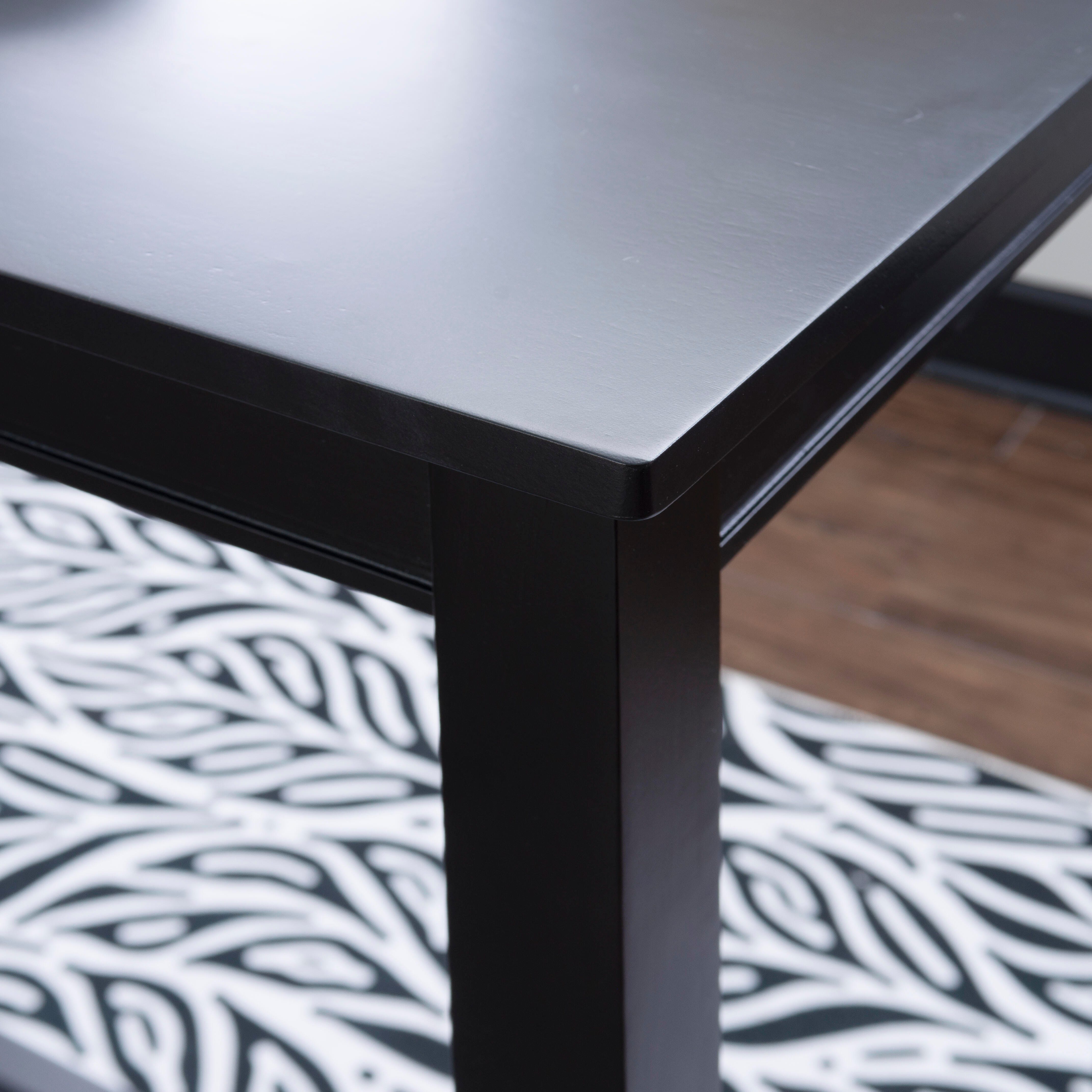 Linon Claridge Bar Height Pub Table, Black, large