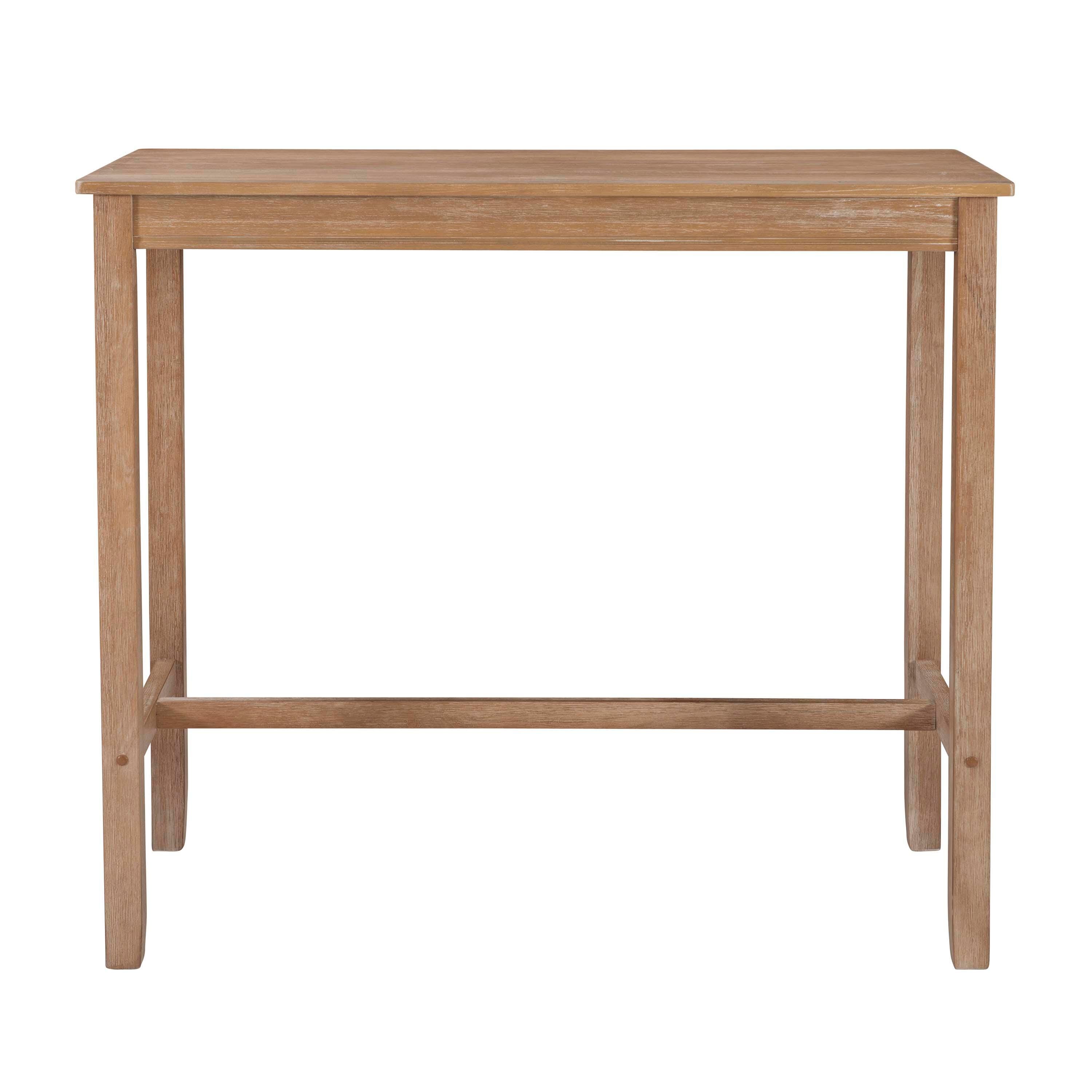 Linon Claridge Bar Height Pub Table, Natural, large