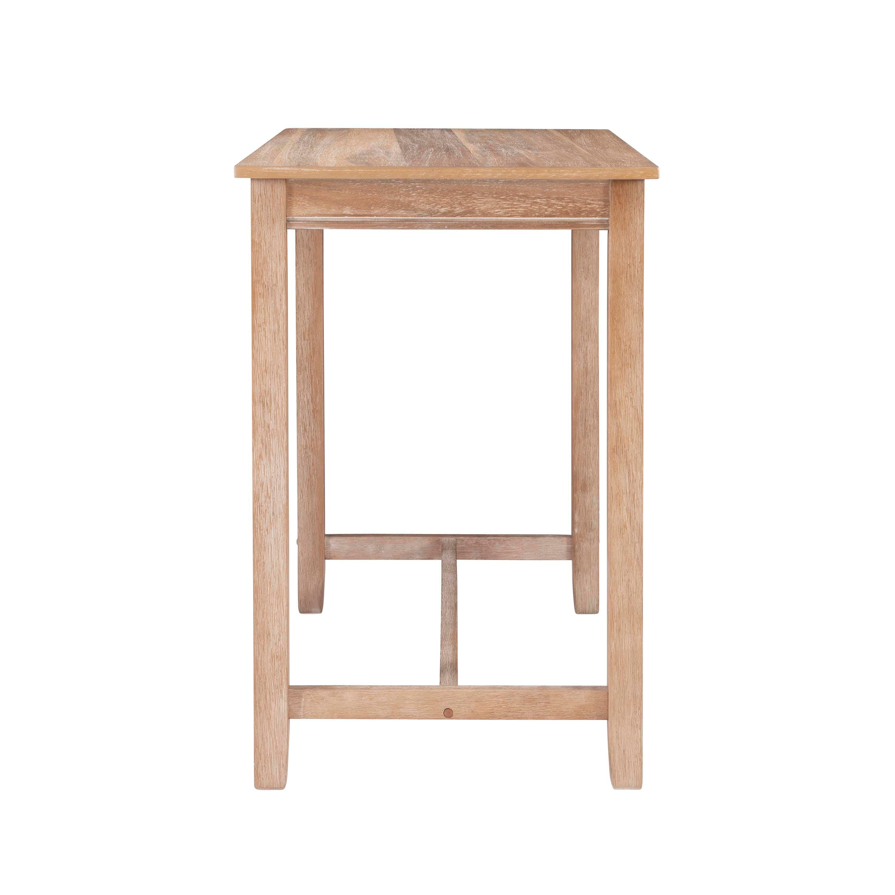 Linon Claridge Counter Height Pub Table, Natural, large