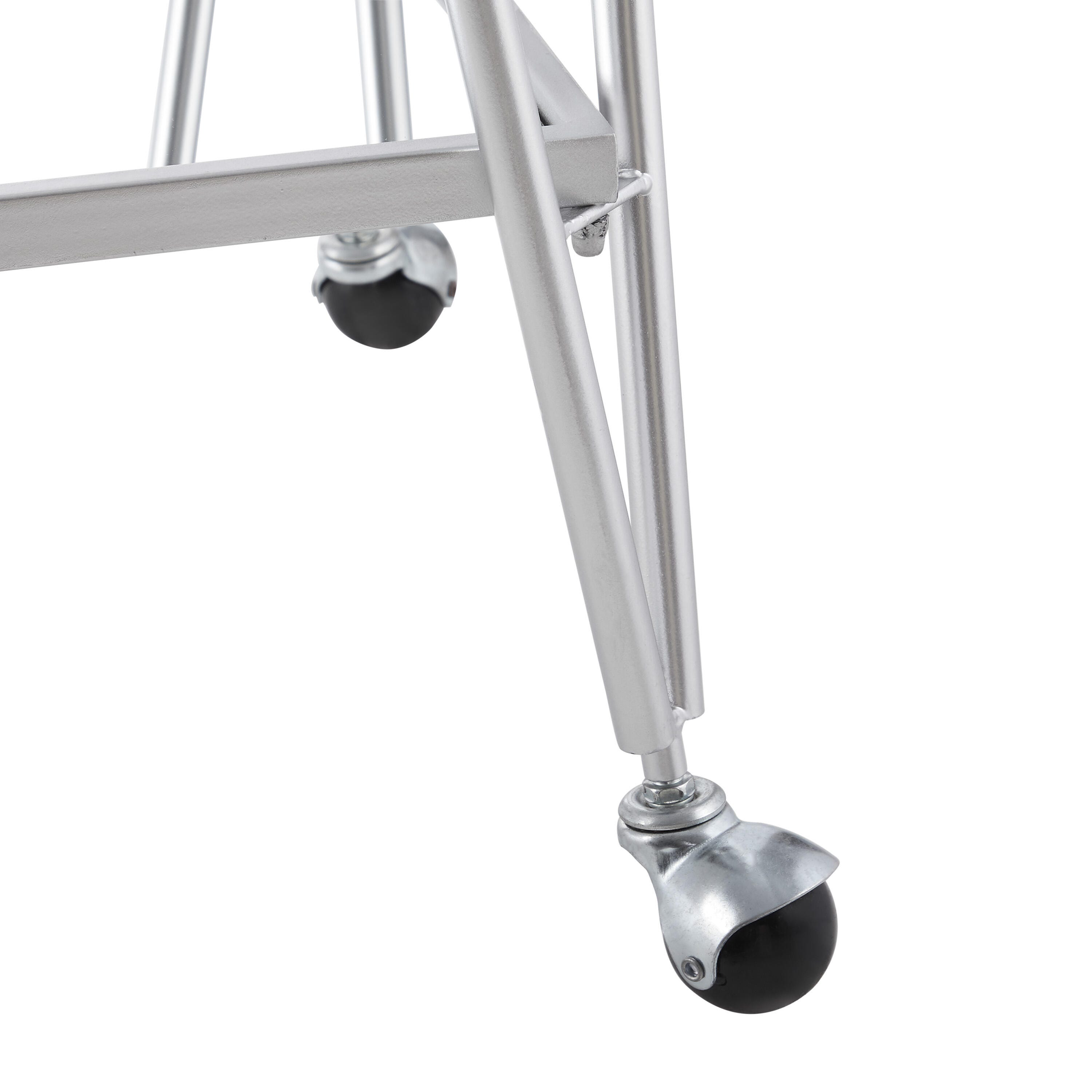 Linon Aubrey Aubrey Bar Cart, Chrome, large
