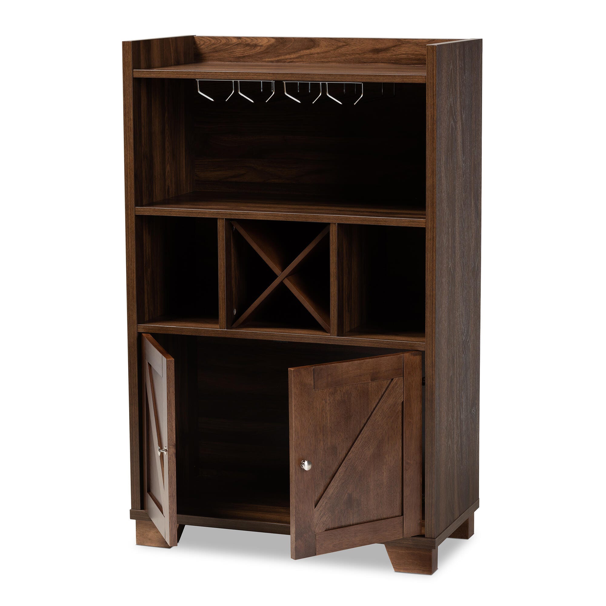 Baxton Studio Carrie Wine Storage Cabinet - Thumbnail 2