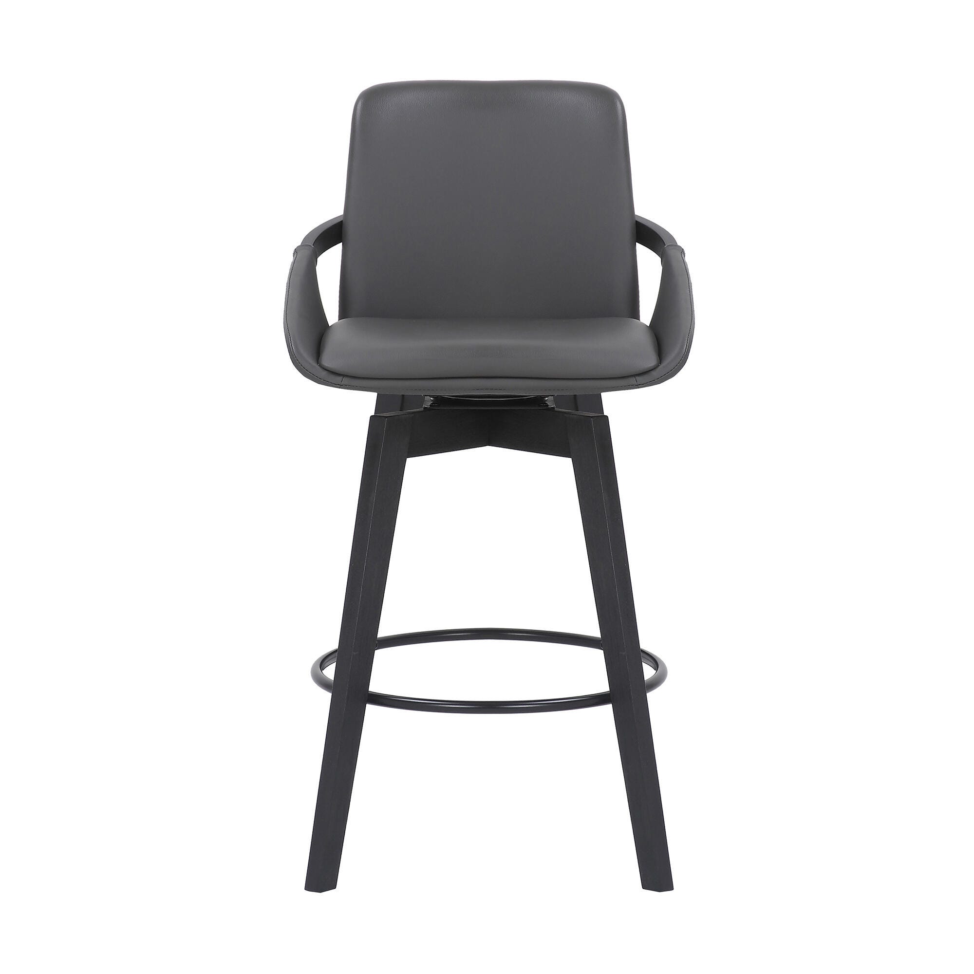 Baylor Baylor Barstool, Gray/Black, large