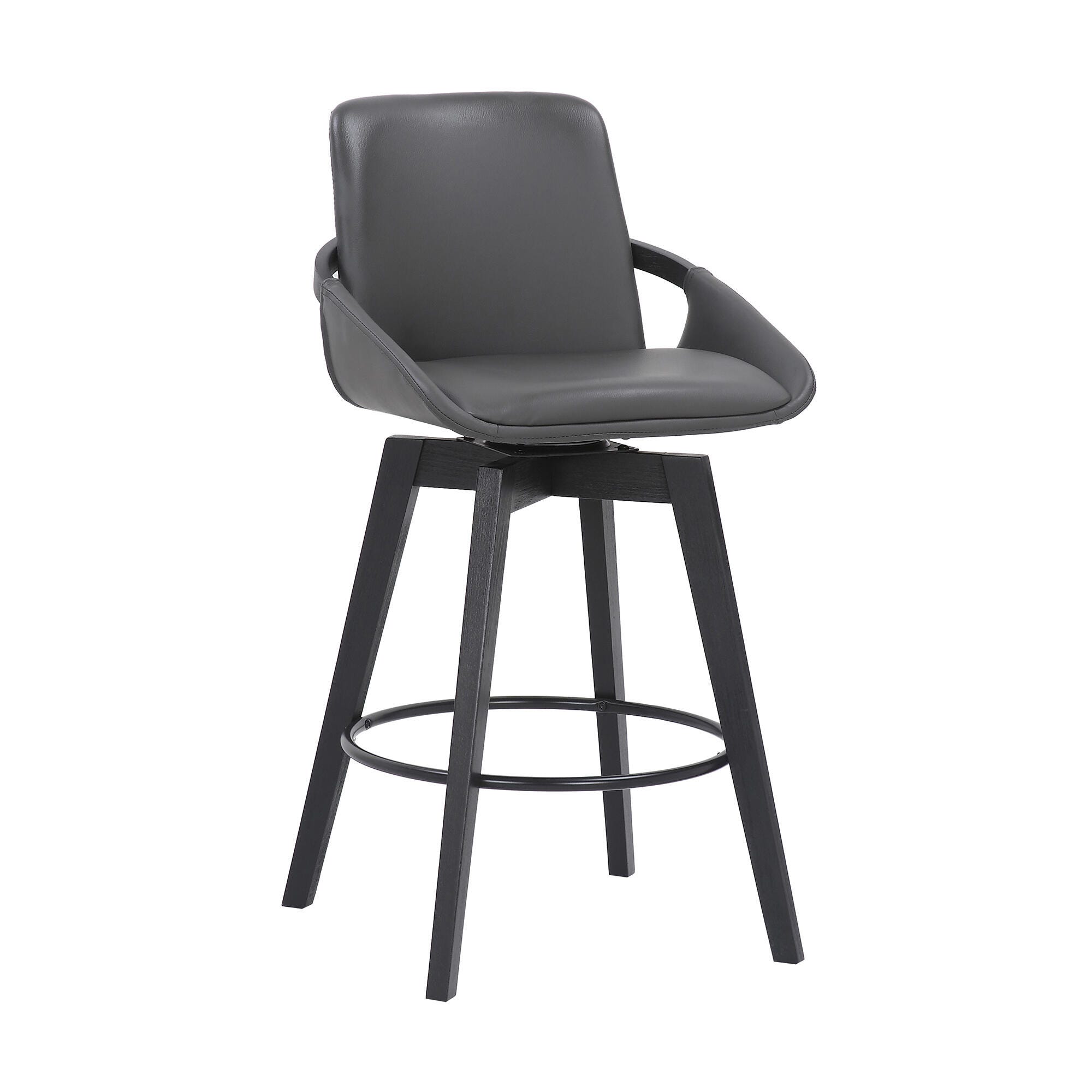Baylor Baylor Barstool, Gray/Black, large