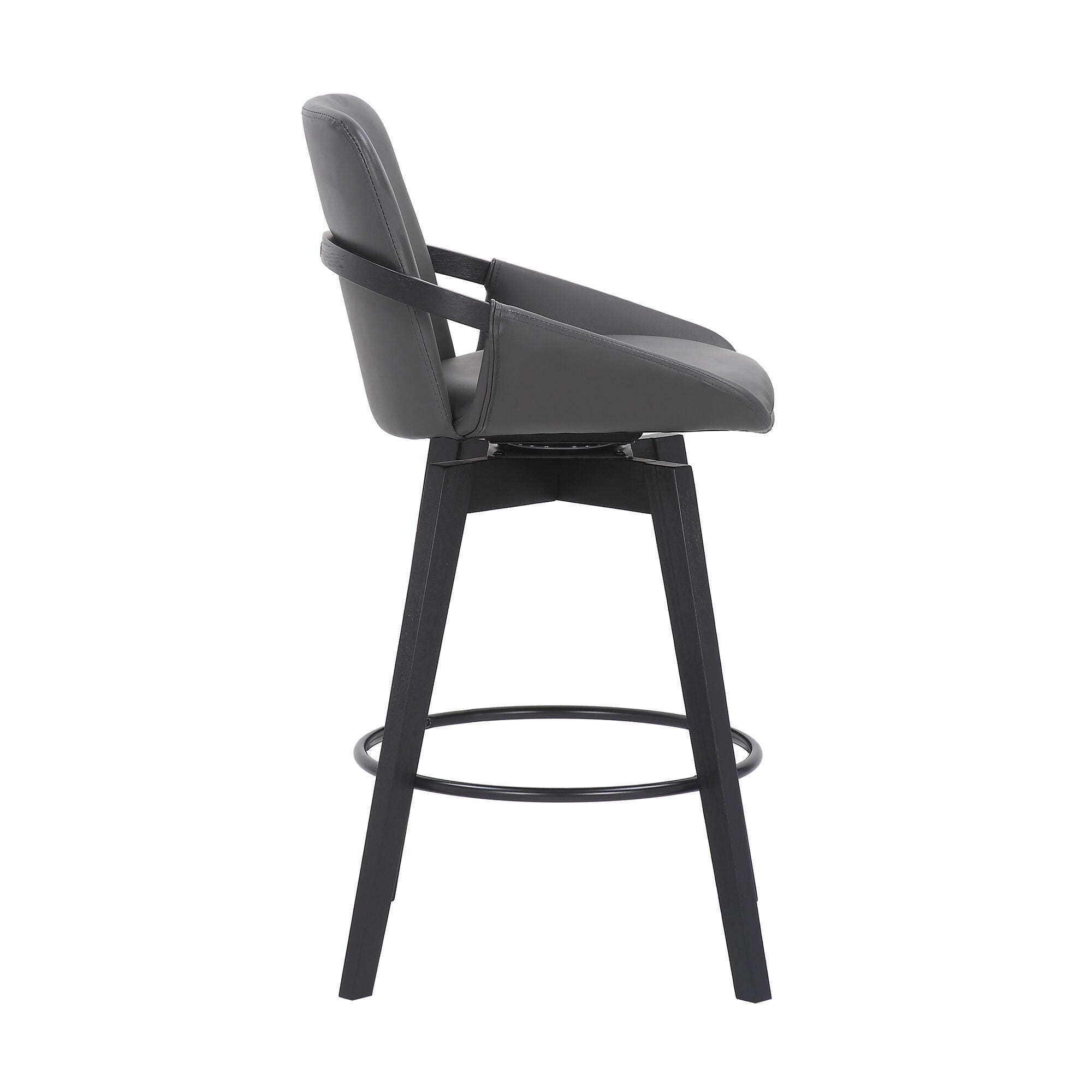 Baylor Baylor Barstool, Gray/Black, large