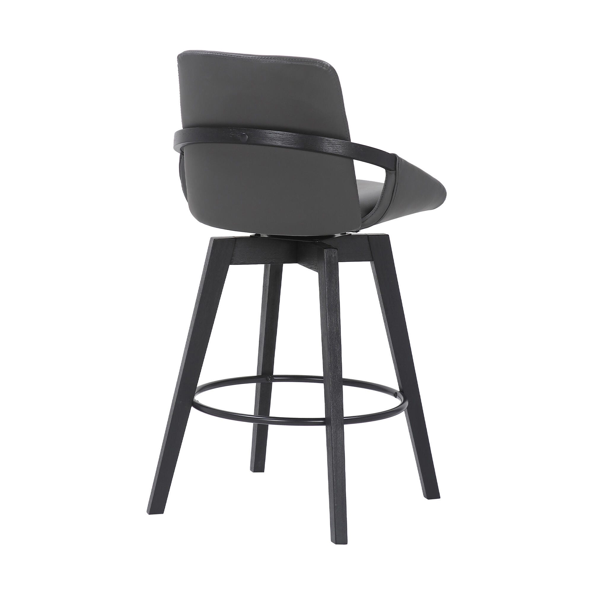 Baylor Baylor Barstool, Gray/Black, large