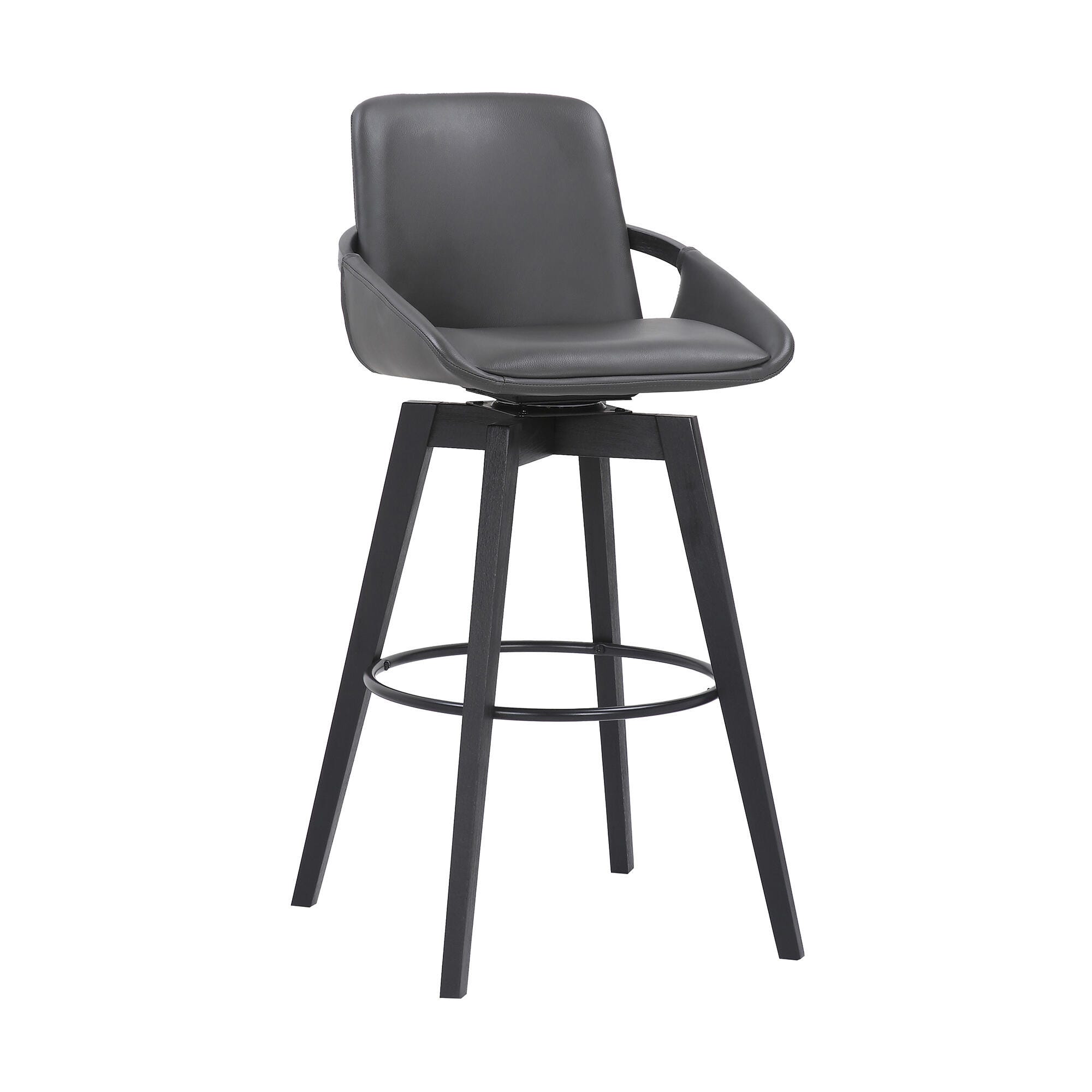 Baylor Baylor Barstool, Gray/Black, large