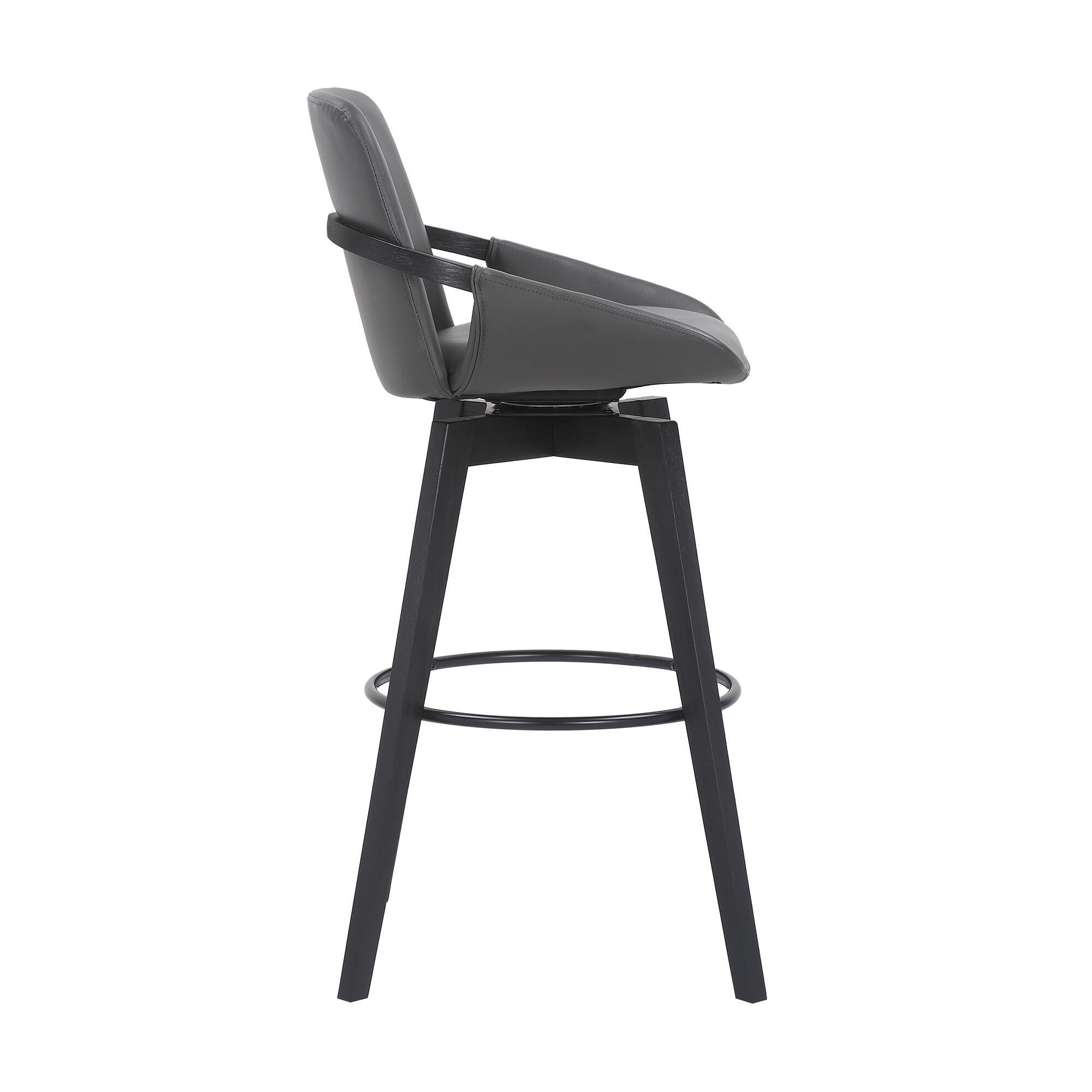 Baylor Baylor Barstool, Gray/Black, large