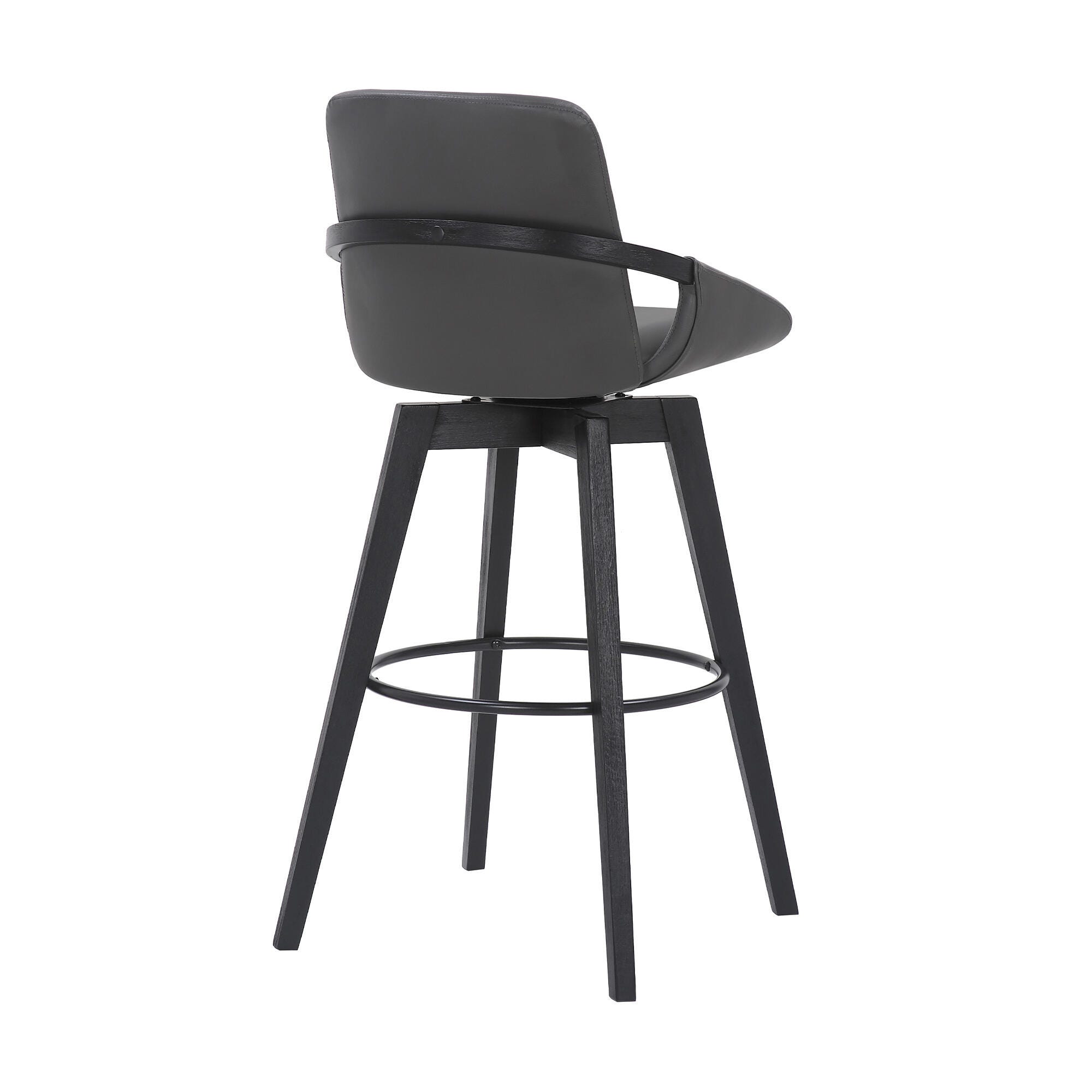 Baylor Baylor Barstool, Gray/Black, large