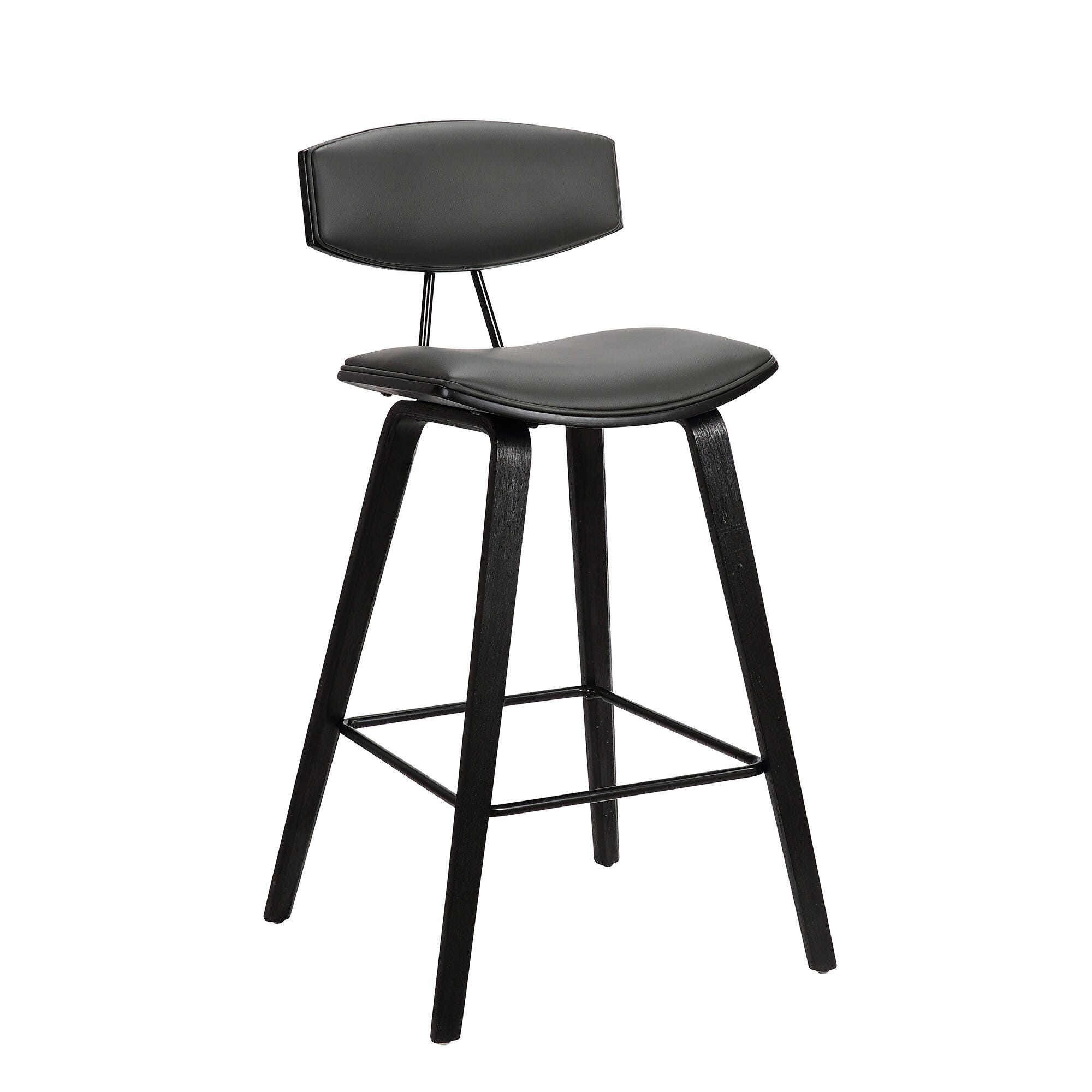 Fox Fox Barstool, Gray/Black, large