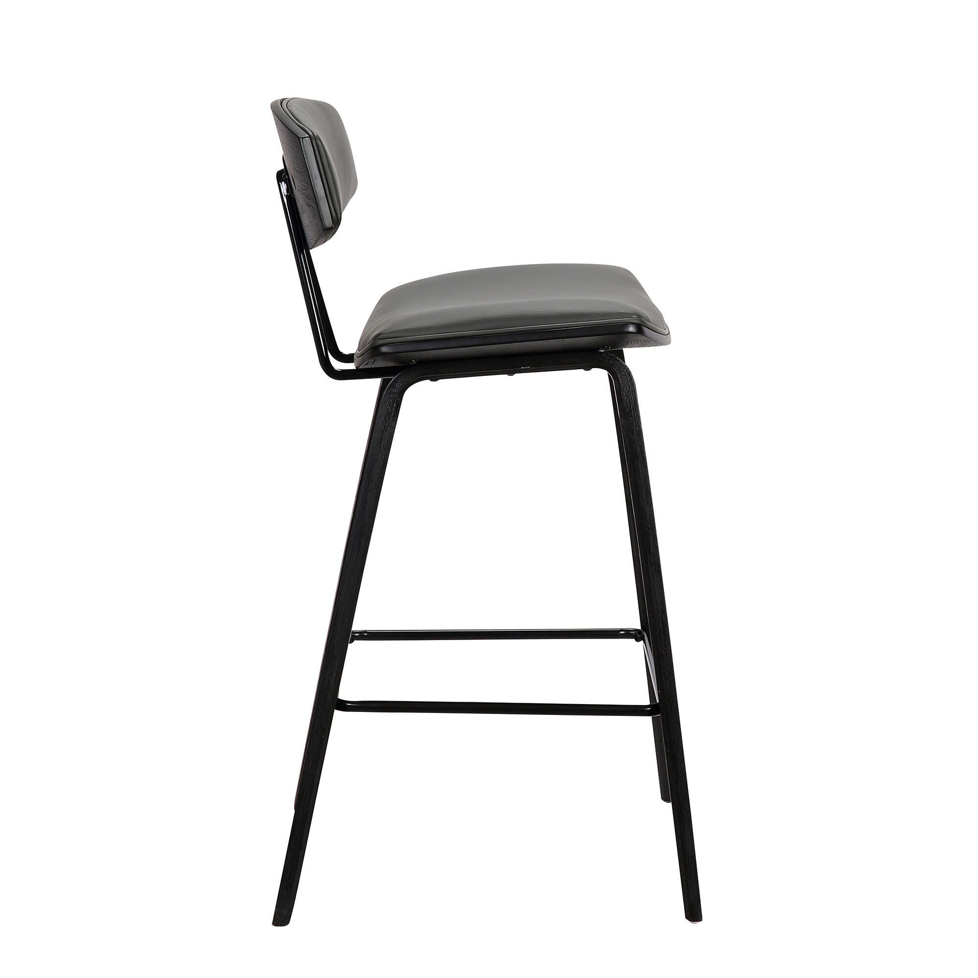 Fox Fox Barstool, Gray/Black, large