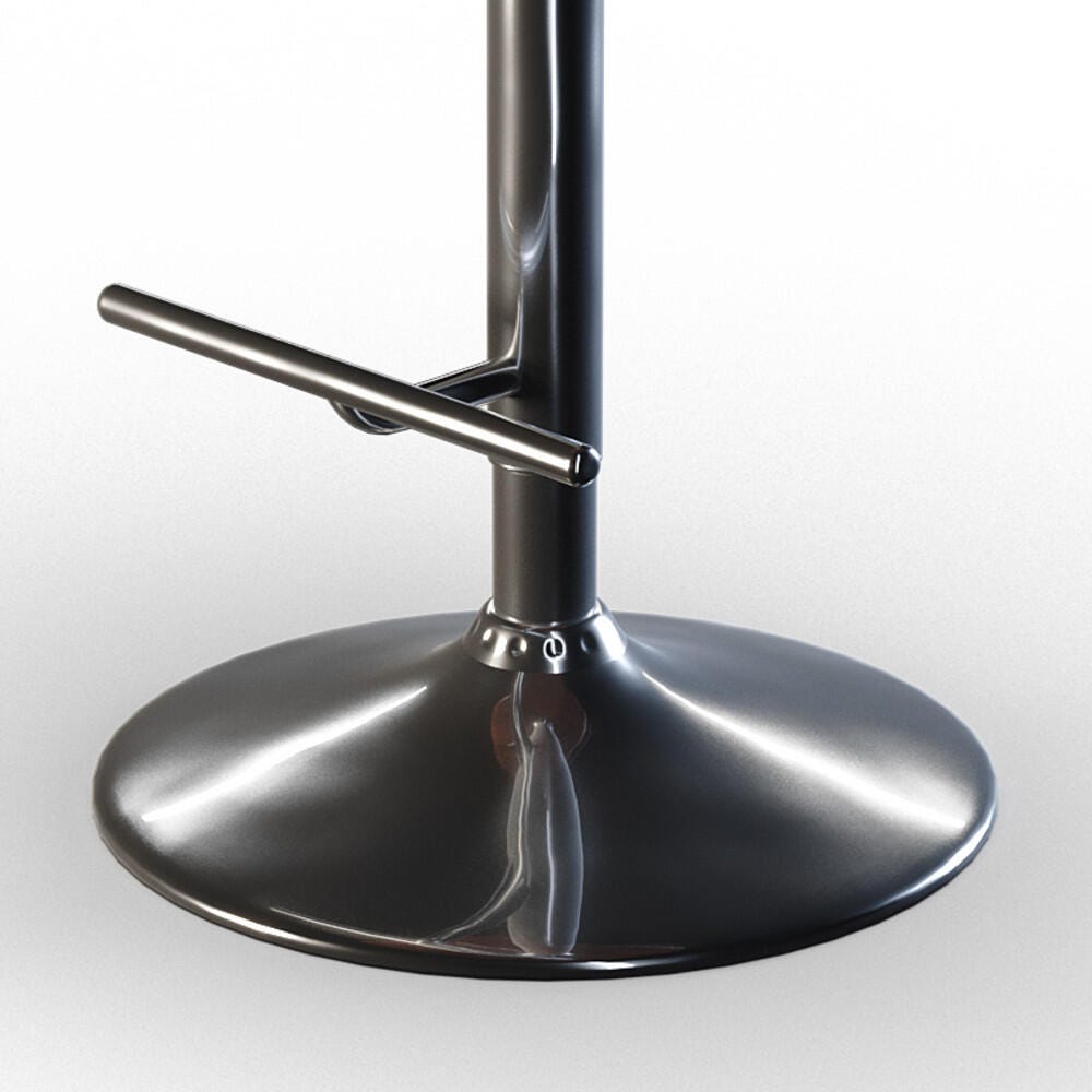 Sheldon Mid Century Modern Adjustable Swivel Bar Stool, , large