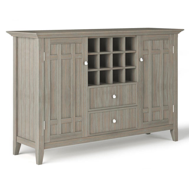 Bedford Wide Sideboard Buffet and Wine Rack