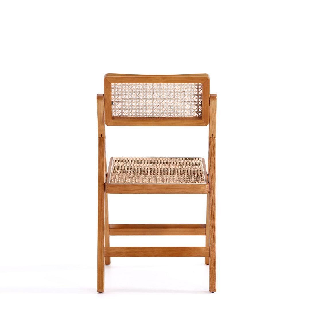 Manhattan Comfort Pullman Dining Chair (Set of 4), Natural, large