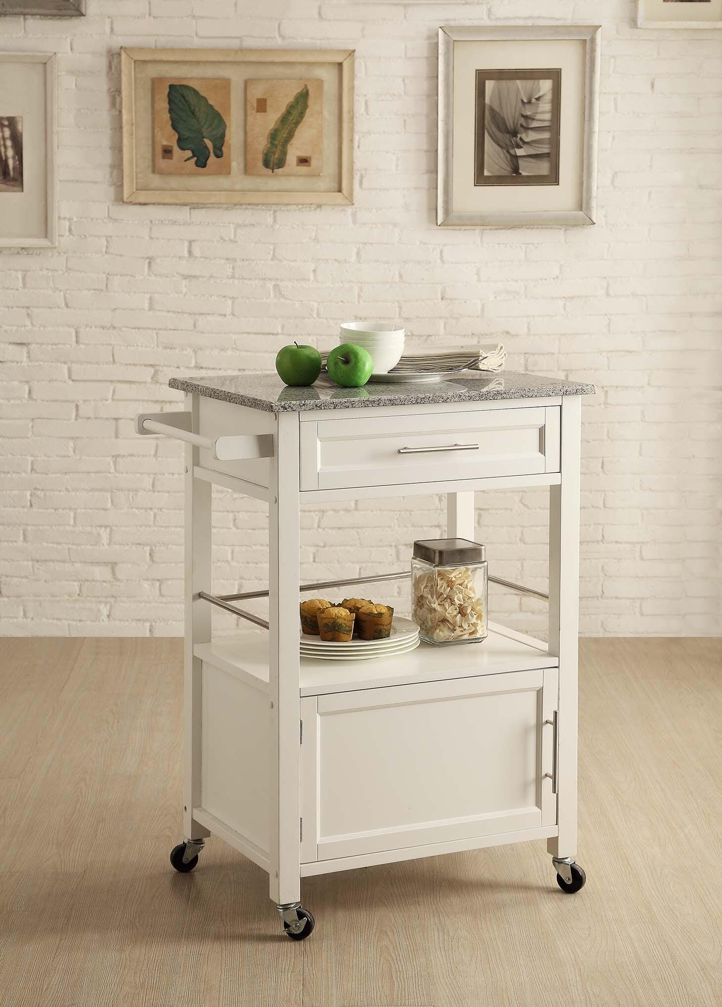 Mitchell Kitchen Cart with Granite Top | Ashley